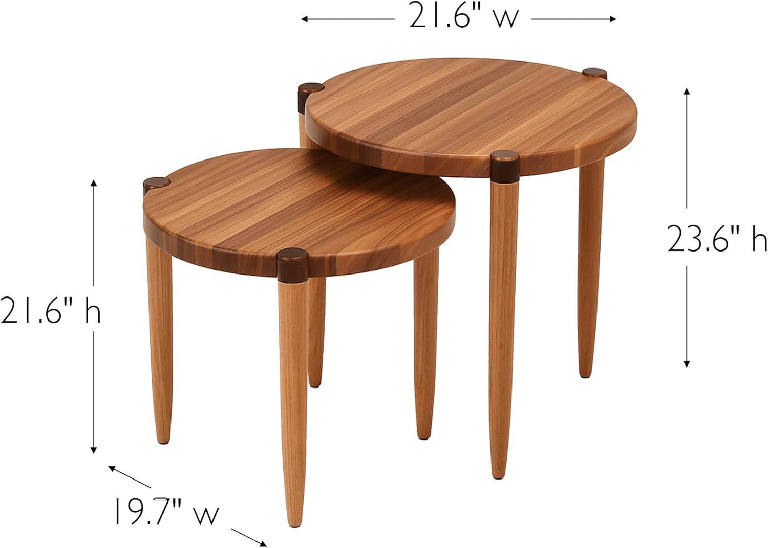 imageHaven Ridge Solid Wood Oval Side Table with Drawer and Shelf Medium Oak Brown Perfect for Living Rooms Bedrooms and Small Spaces Leick Home 9042MEDNatural Jequitiba
