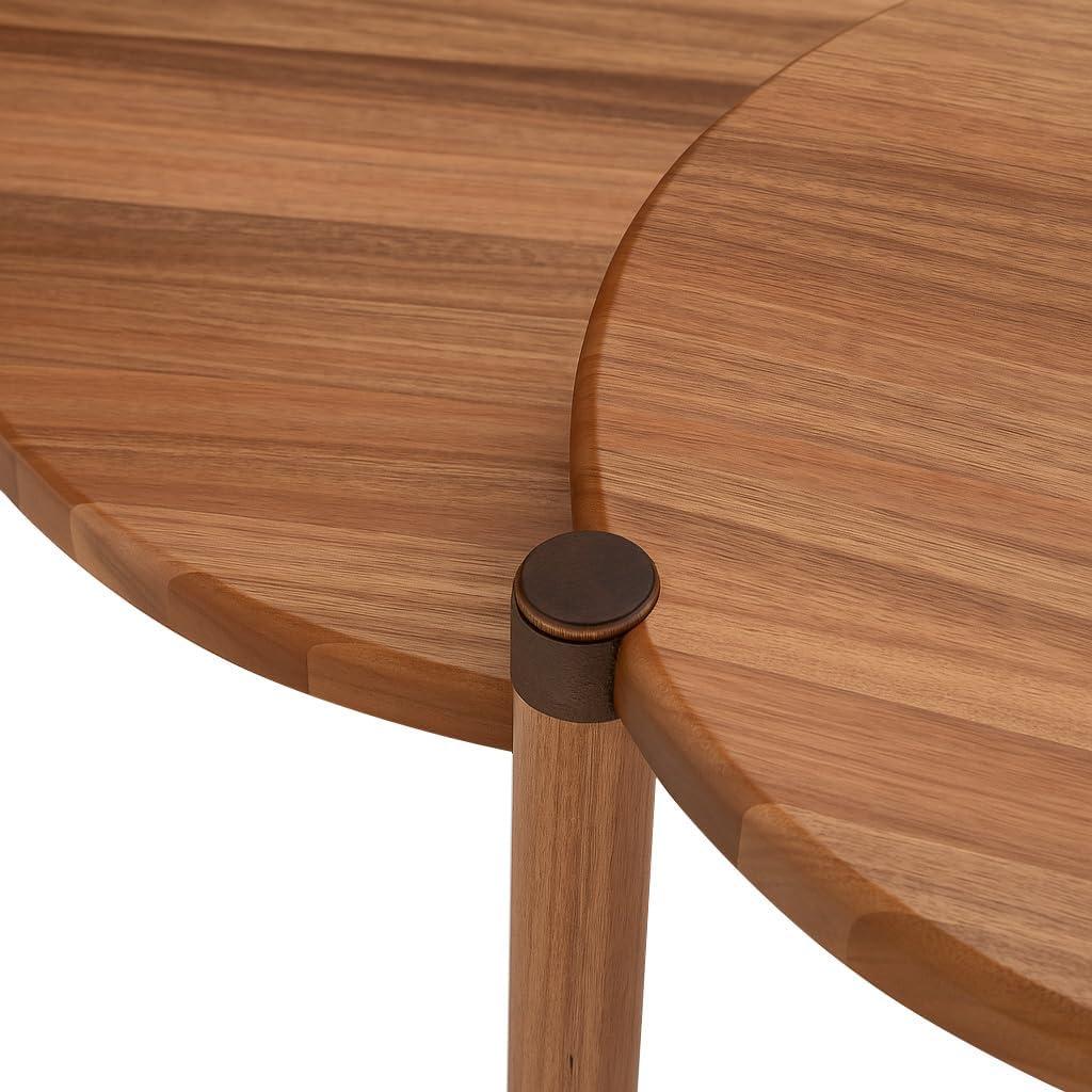 imageHaven Ridge Solid Wood Oval Side Table with Drawer and Shelf Medium Oak Brown Perfect for Living Rooms Bedrooms and Small Spaces Leick Home 9042MEDNatural Jequitiba