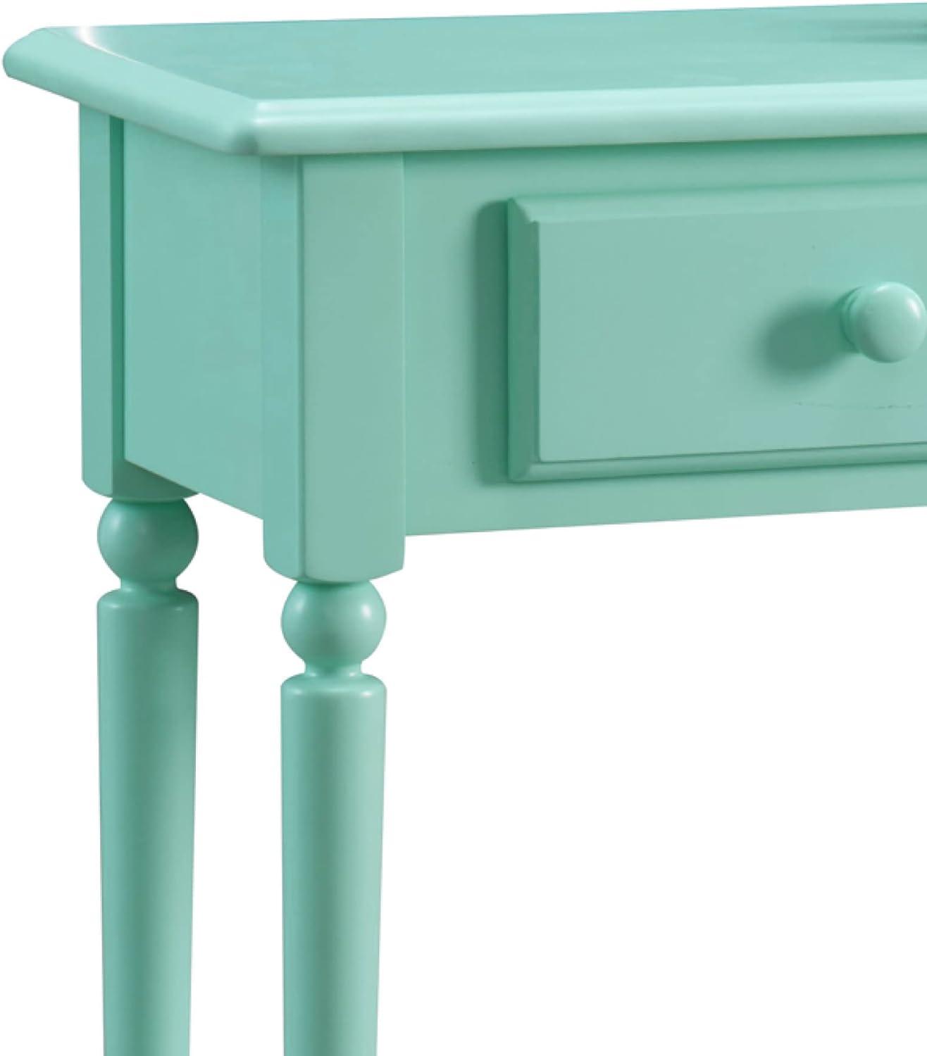 imageLeick Coastal Narrow Hall StandSofa Table with Shelf Kiwi Green 11D x 30W x 28H in