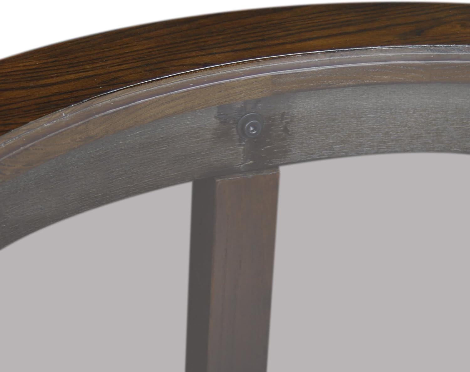 imageLeick Coastal Oval Coffee Table with Shelf Orchid WhiteChocolate Oak