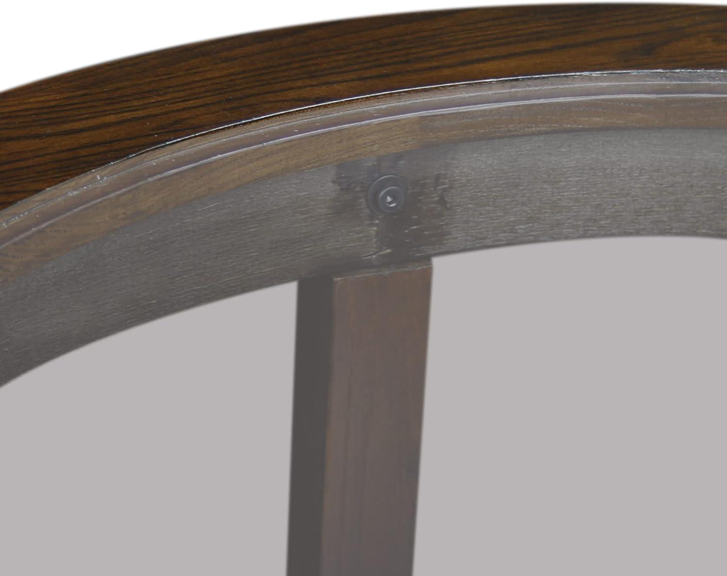 imageLeick Coastal Oval Coffee Table with Shelf Orchid WhiteChocolate Oak