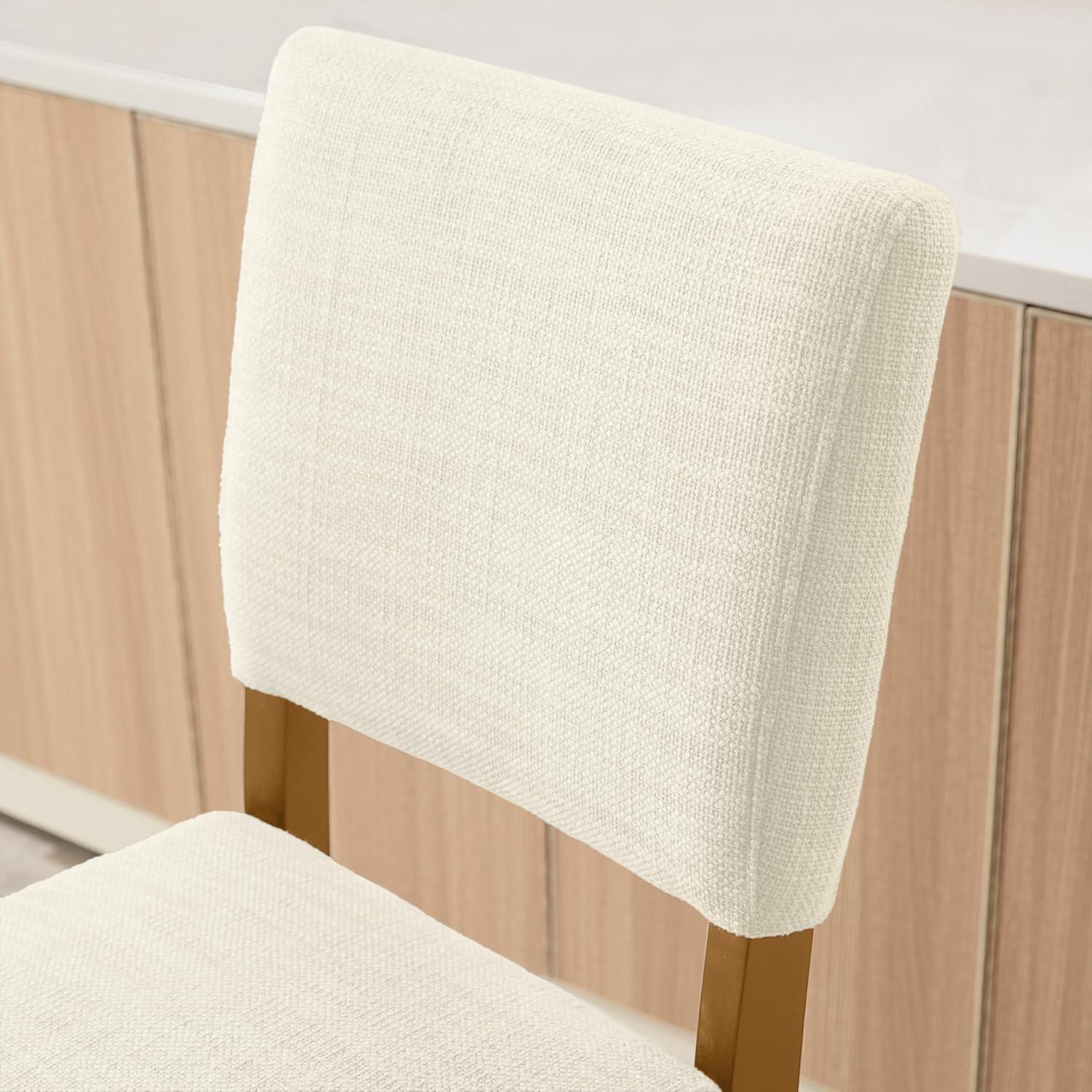 imageLeick Home 10145BLGL Upholstered Back Bar Stool Height with Steel Base Set of 2 for Elevated Kitchen Counters High Top Tables and Bars GrayBlackWhite Sands