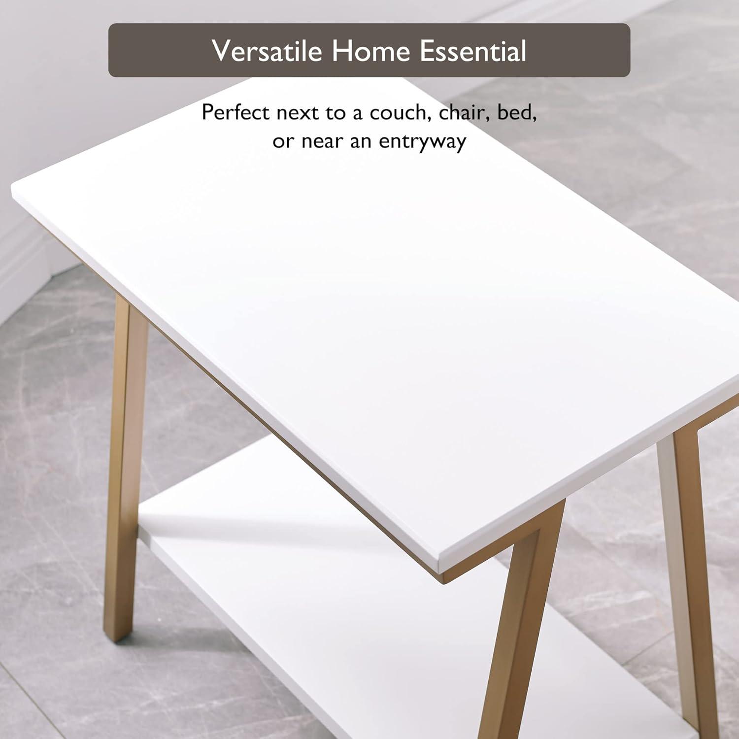 imageLeick Home 10907 Slatestone One Drawer Rustic Oak End Table Distressed Rustic OakWhite