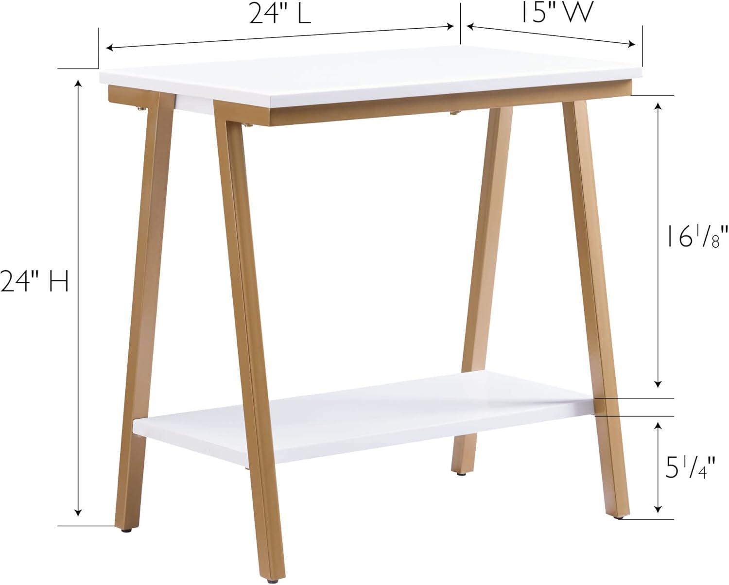 imageLeick Home 10907 Slatestone One Drawer Rustic Oak End Table Distressed Rustic OakWhite