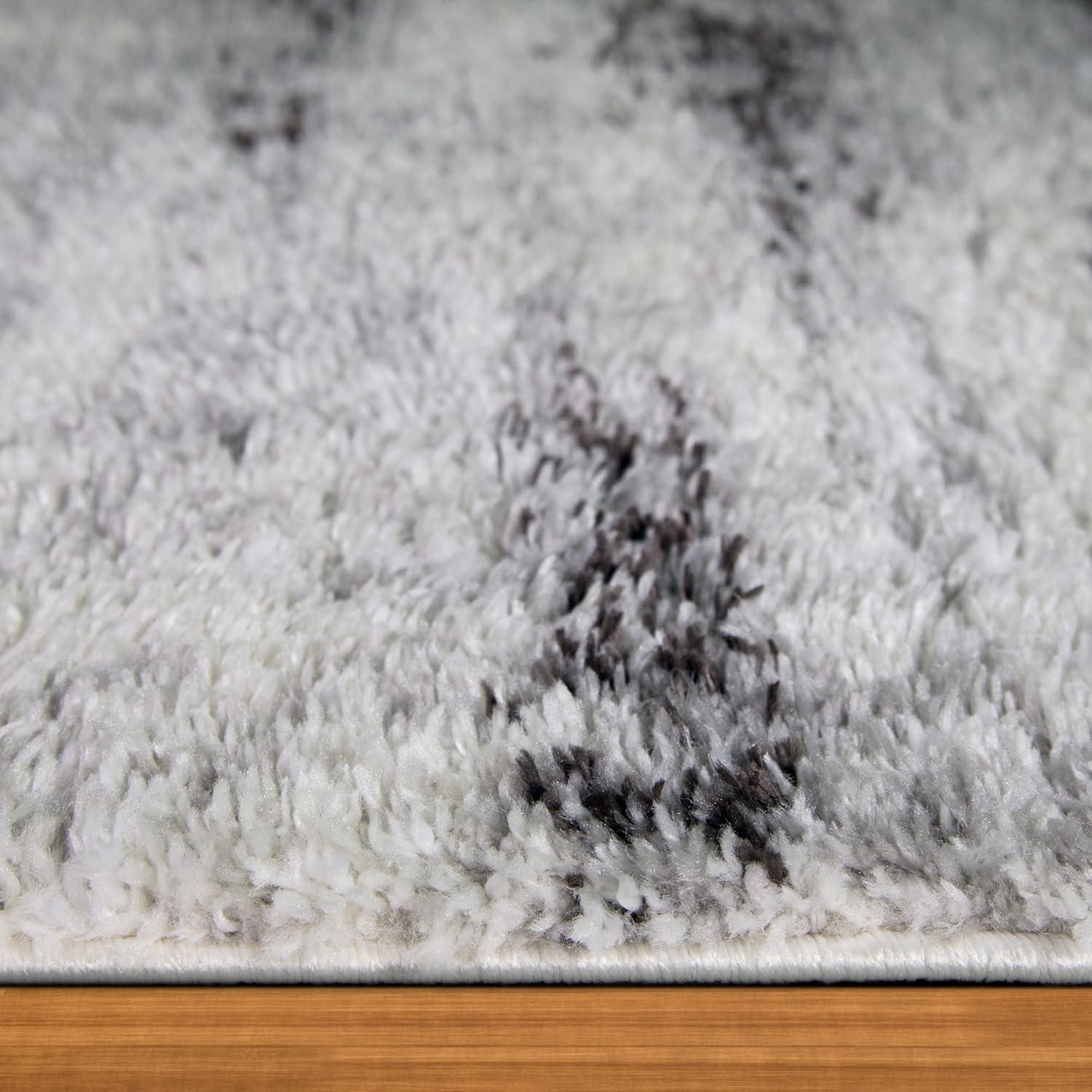 imageLeick Home 596353 Allerick Runner Vintage Monochromatic Abstract Gray Living Room Bedroom Dining Room Area Rug Runner 22 x 10GrayWhite
