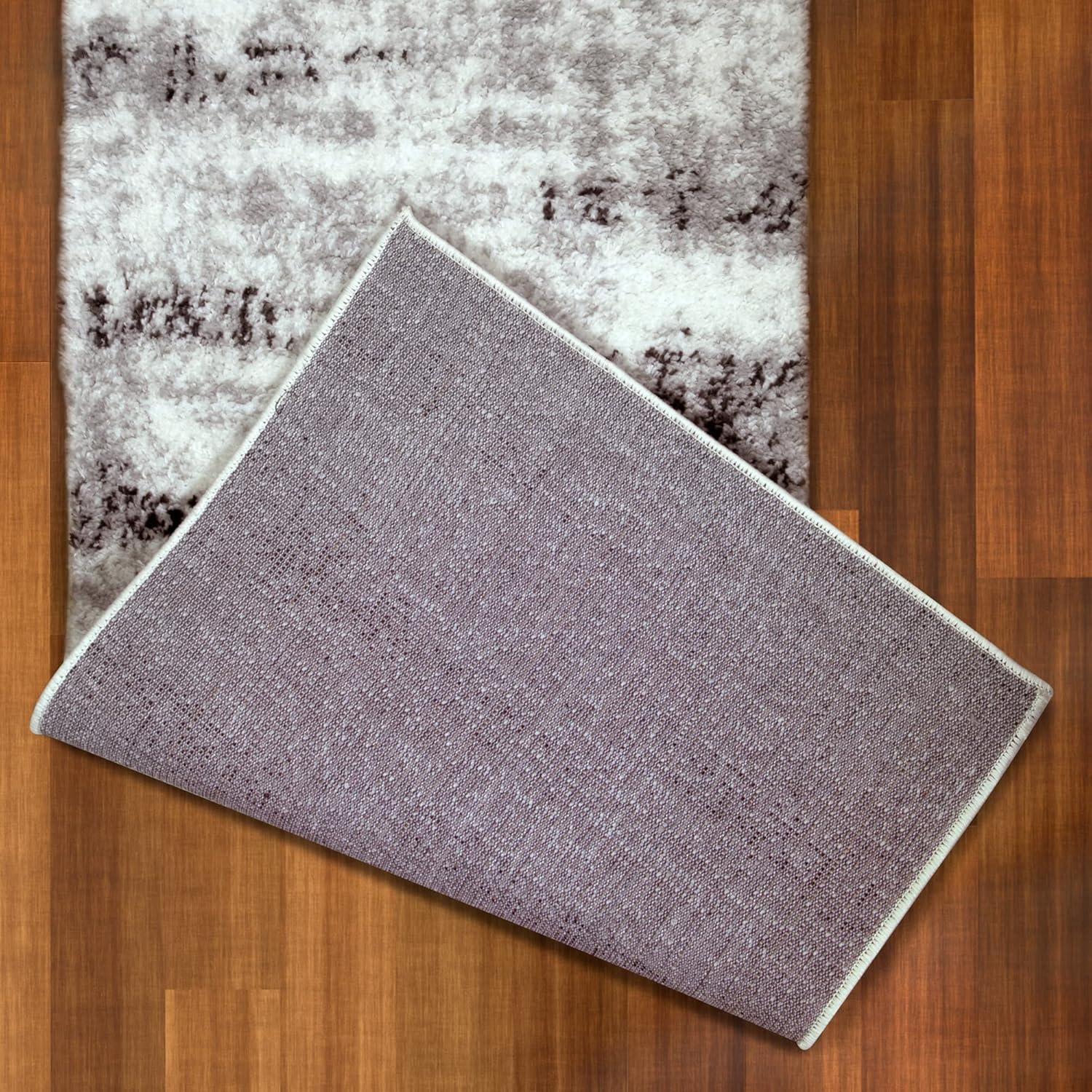 imageLeick Home 596353 Allerick Runner Vintage Monochromatic Abstract Gray Living Room Bedroom Dining Room Area Rug Runner 22 x 10GrayWhite