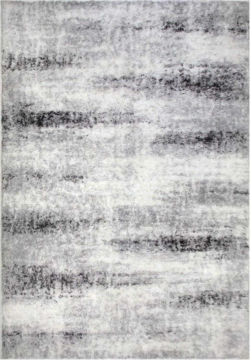 imageLeick Home 596353 Allerick Runner Vintage Monochromatic Abstract Gray Living Room Bedroom Dining Room Area Rug Runner 22 x 10GrayWhite