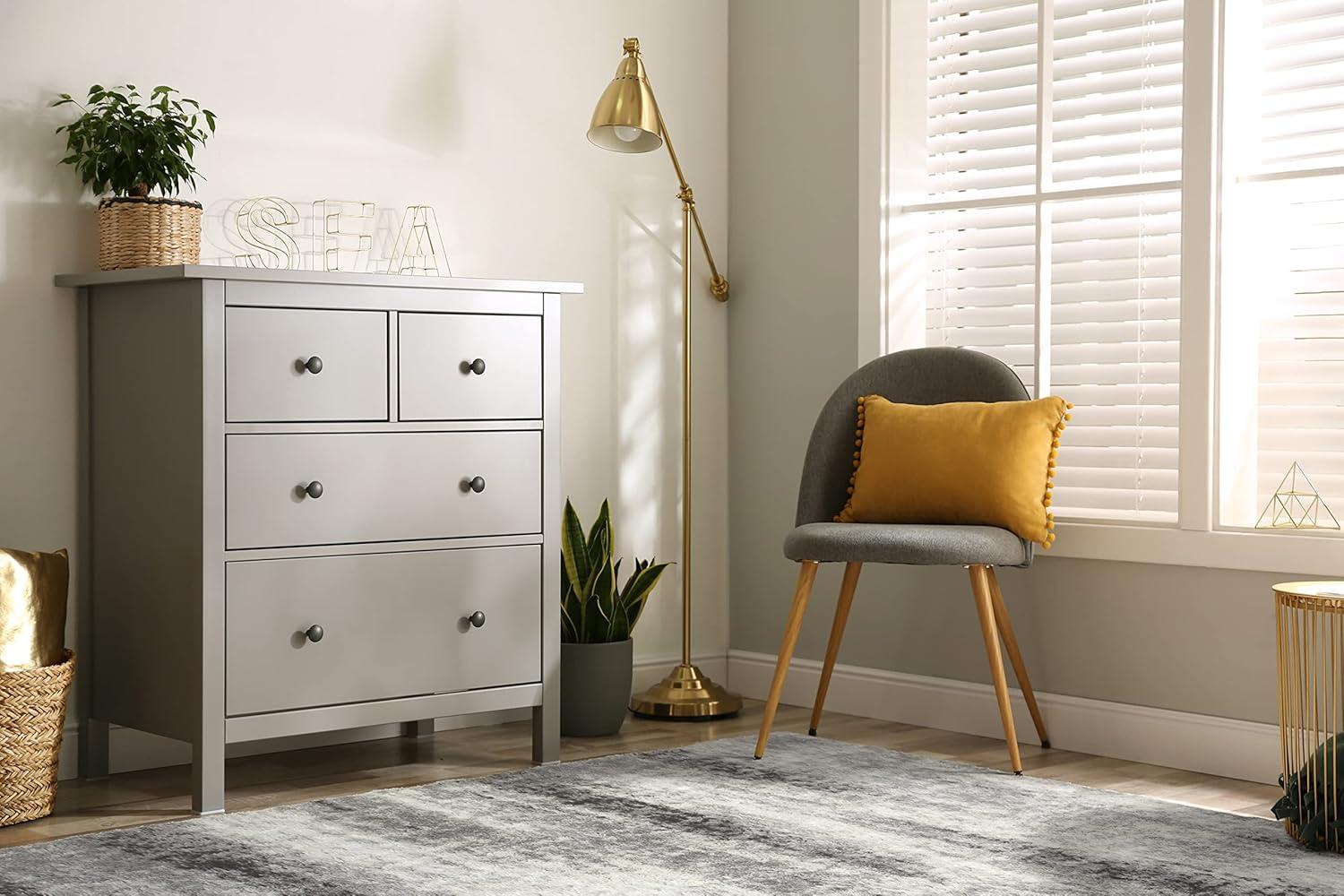 imageLeick Home 596353 Allerick Runner Vintage Monochromatic Abstract Gray Living Room Bedroom Dining Room Area Rug Runner 22 x 10GrayWhite