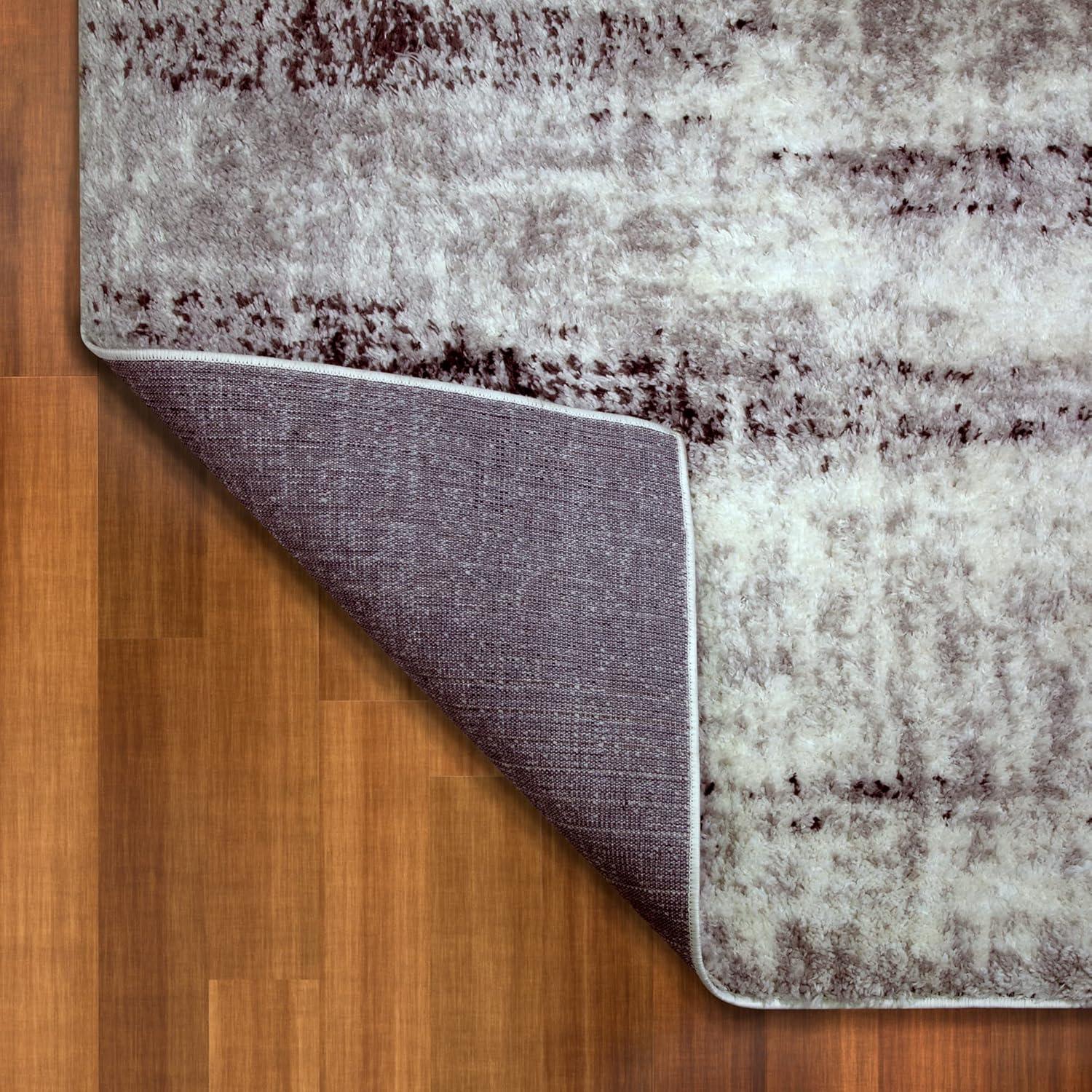 imageLeick Home 596353 Allerick Runner Vintage Monochromatic Abstract Gray Living Room Bedroom Dining Room Area Rug Runner 22 x 10GrayWhite