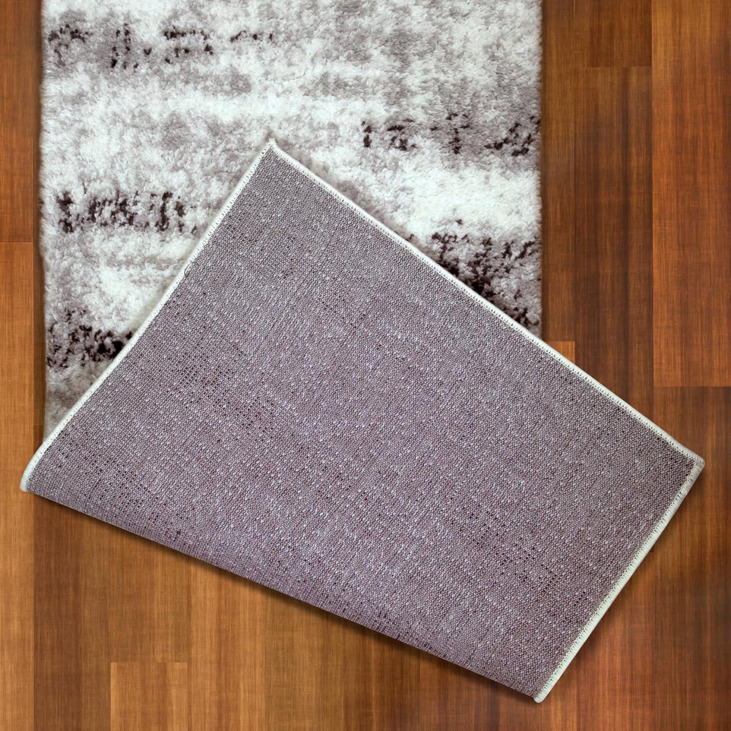 imageLeick Home 596353 Allerick Runner Vintage Monochromatic Abstract Gray Living Room Bedroom Dining Room Area Rug Runner 22 x 10GrayWhite