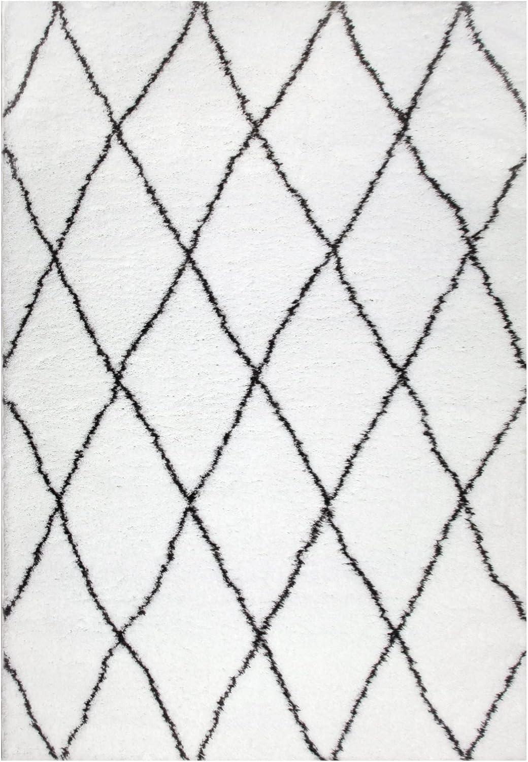 imageLeick Home 596353 Allerick Runner Vintage Monochromatic Abstract Gray Living Room Bedroom Dining Room Area Rug Runner 22 x 10WhiteGray