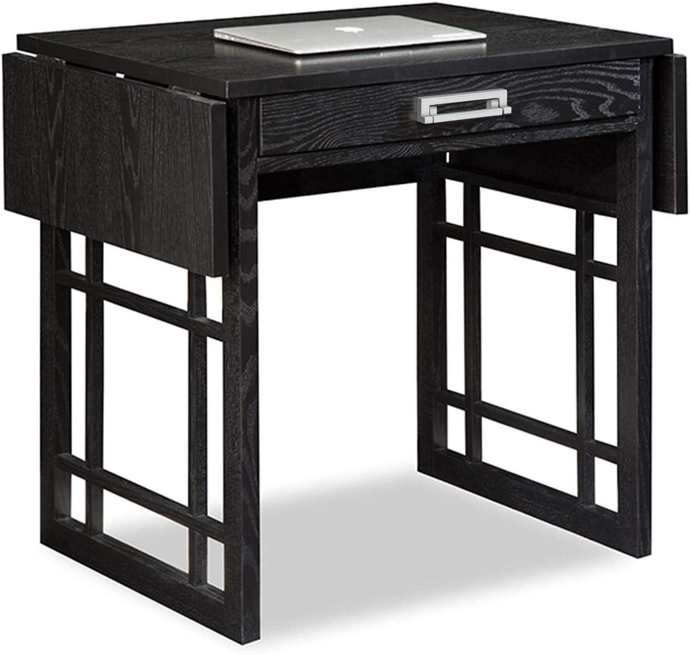 imageLeick Home 82400 Mission Writing Computer Desk with Drop Front Keyboard Drawer for Home Office Solid Wood Mission OakMission Oak