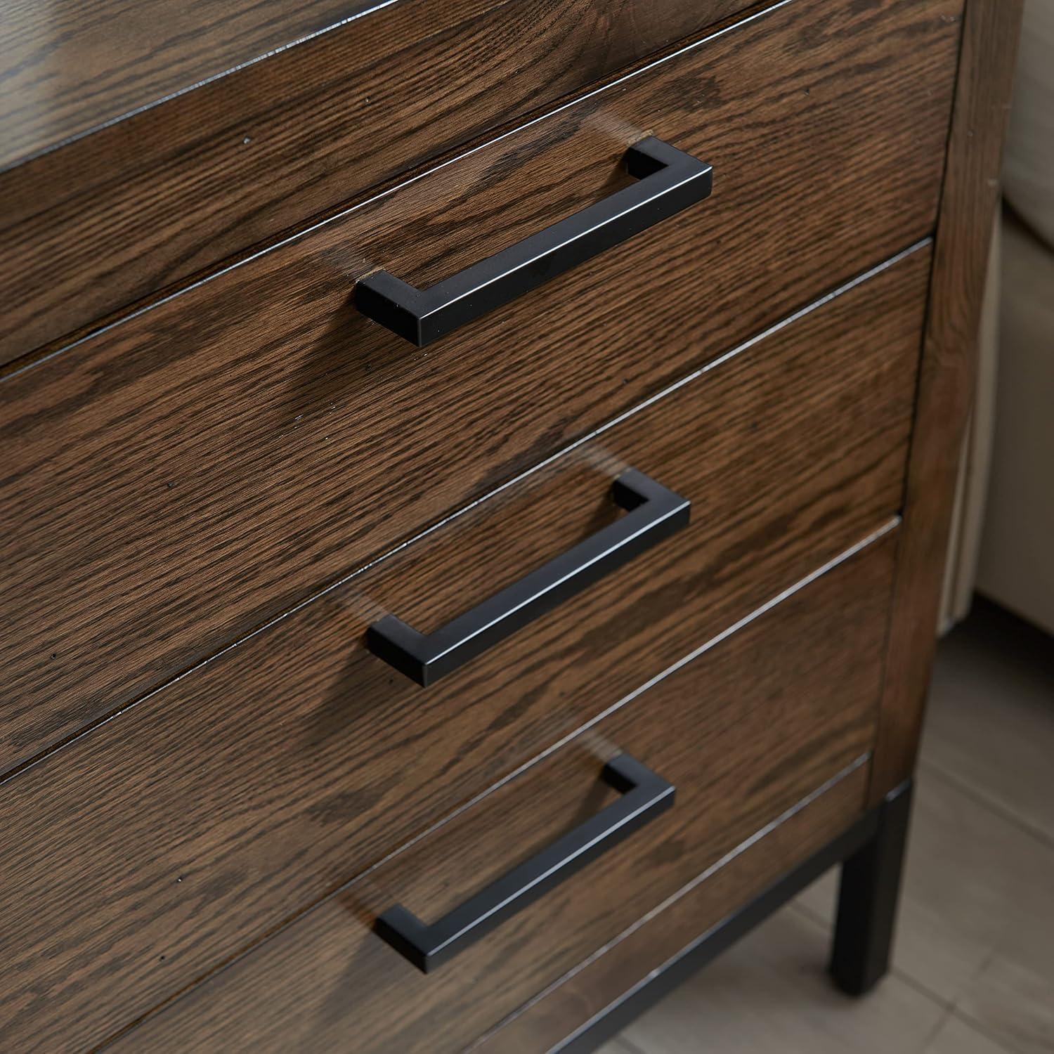 imageLeick Home Laurent Side Table Nightstand with USBC Charging Station Solid Wood Perfect for Bedrooms Living Rooms and Small Spaces 16D x 24W x 28H Chocolate Cherry BrownDistressed Riverstone