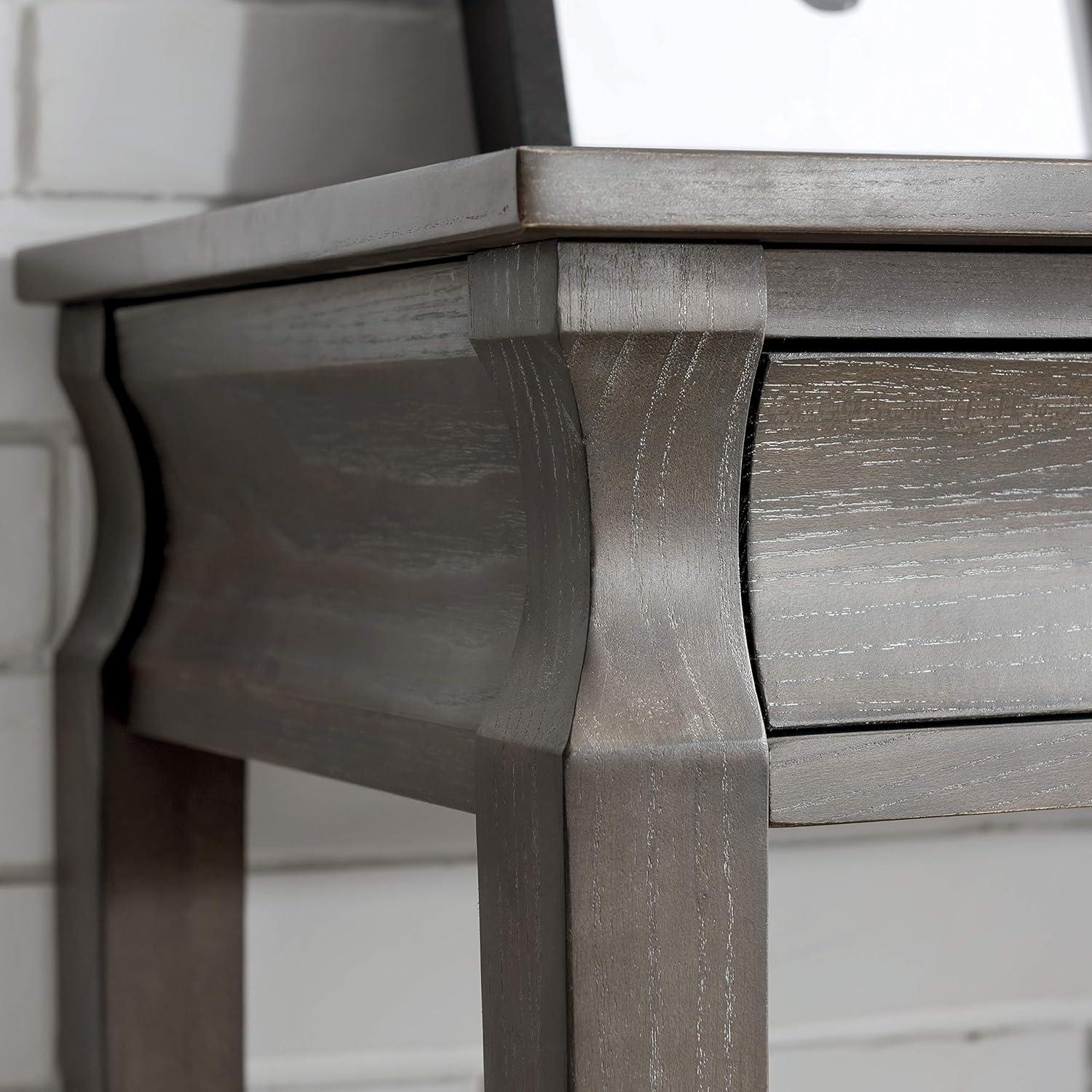 imageLeick Home Luna Two Drawer Sofa Table Gray WashRectangular