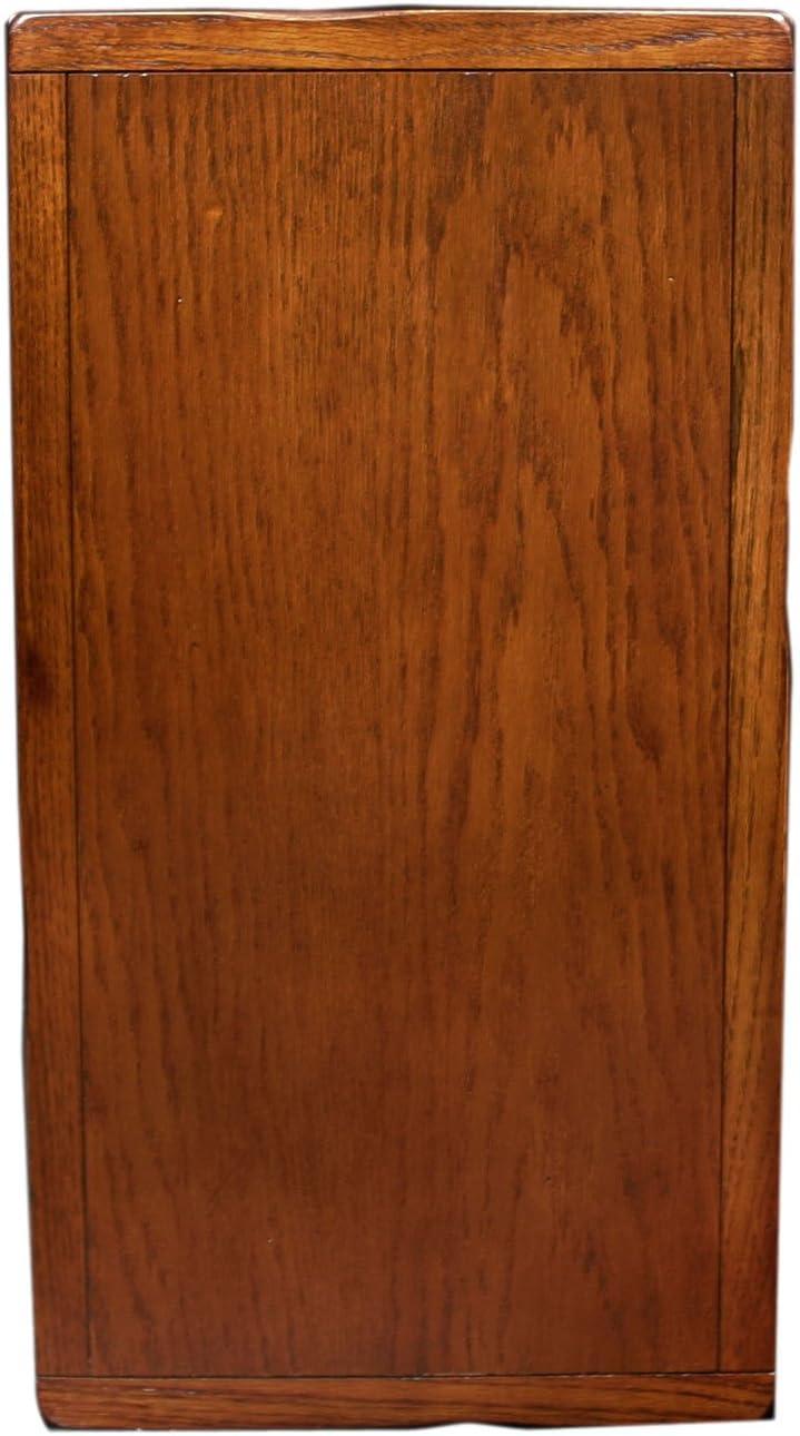 imageLeick Home Mission End Table Solid Wood 1 Storage Drawer Bottom Display Shelf Narrow EasyAssembly For Living RoomBedroom Russet 240 in L x 150 in W x 240 in H 9059RSRustic Oak