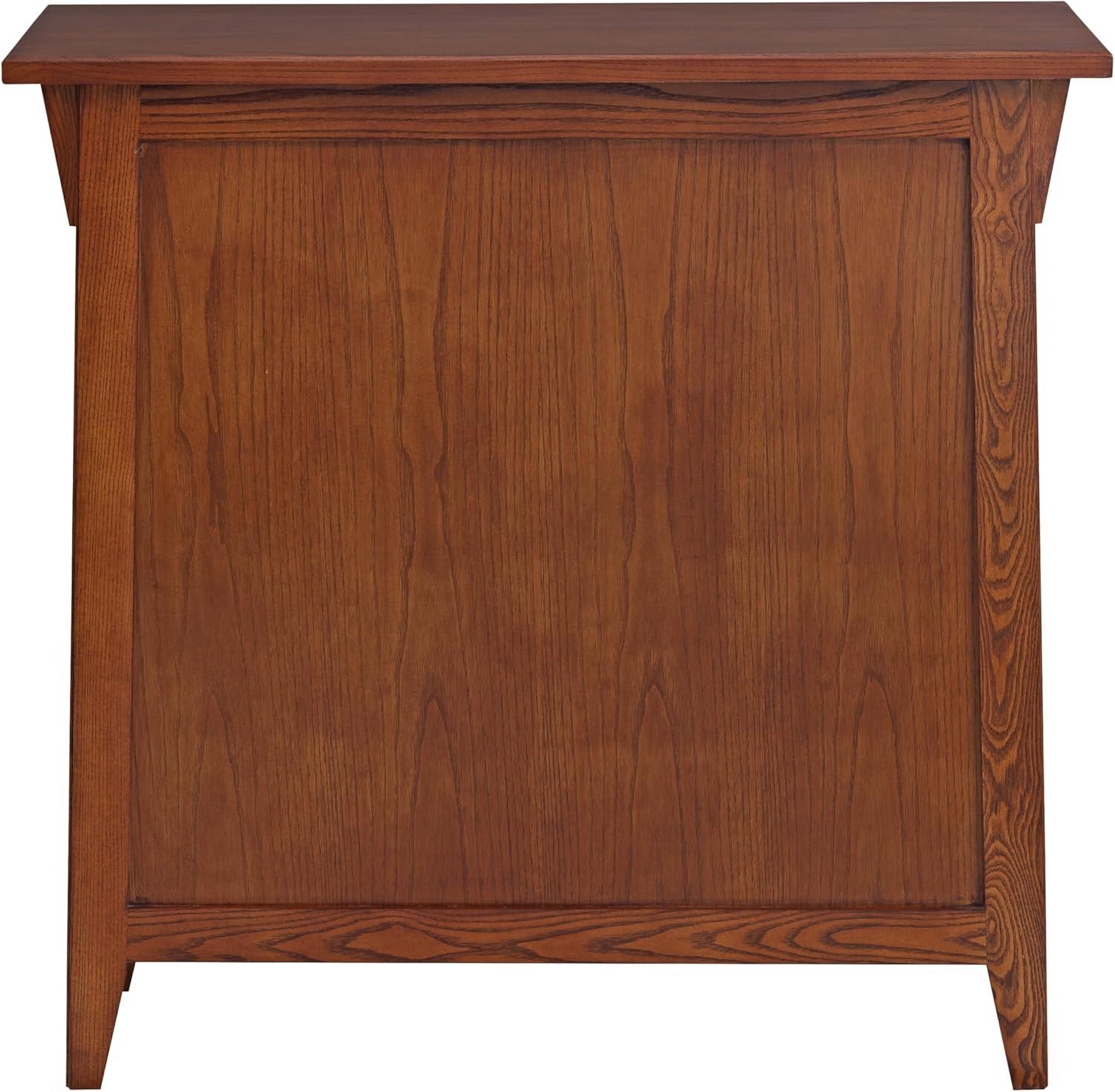 imageLeick Home Mission Hall Console Table Solid Wood 2Door Storage with 1 Interior Shelf Slim Profile Easy Assembly Russet Brown 30 in L x 11 in D x 30 in H Small Entryway Cabinet 10001RSRusset