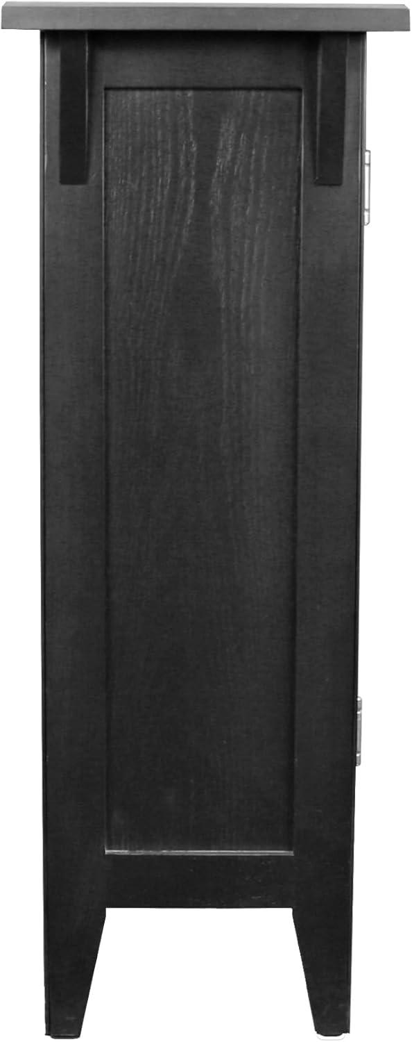imageLeick Home Mission Hall Console Table Solid Wood 2Door Storage with 1 Interior Shelf Slim Profile Easy Assembly Russet Brown 30 in L x 11 in D x 30 in H Small Entryway Cabinet 10001RSSlate