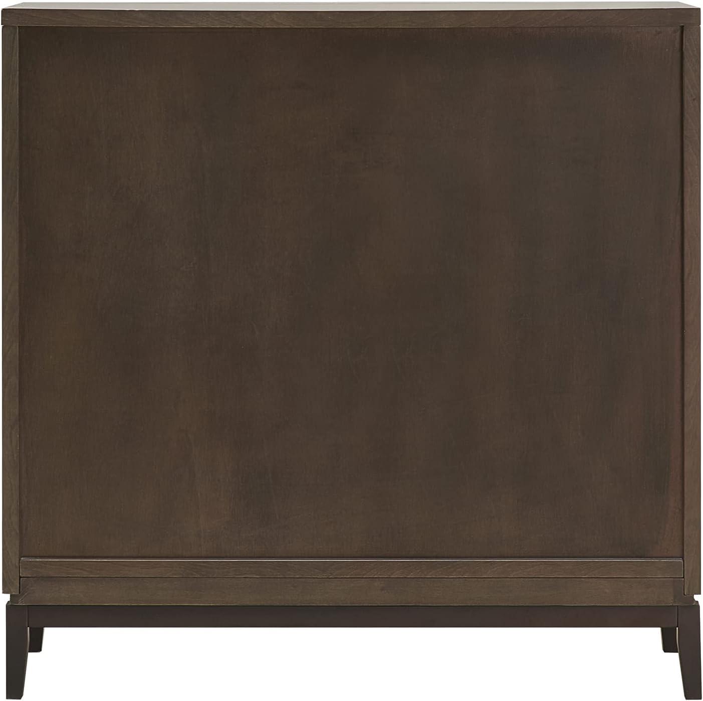 imageLeick Home Mission Hall Console Table Solid Wood 2Door Storage with 1 Interior Shelf Slim Profile Easy Assembly Russet Brown 30 in L x 11 in D x 30 in H Small Entryway Cabinet 10001RSSmoke Gray
