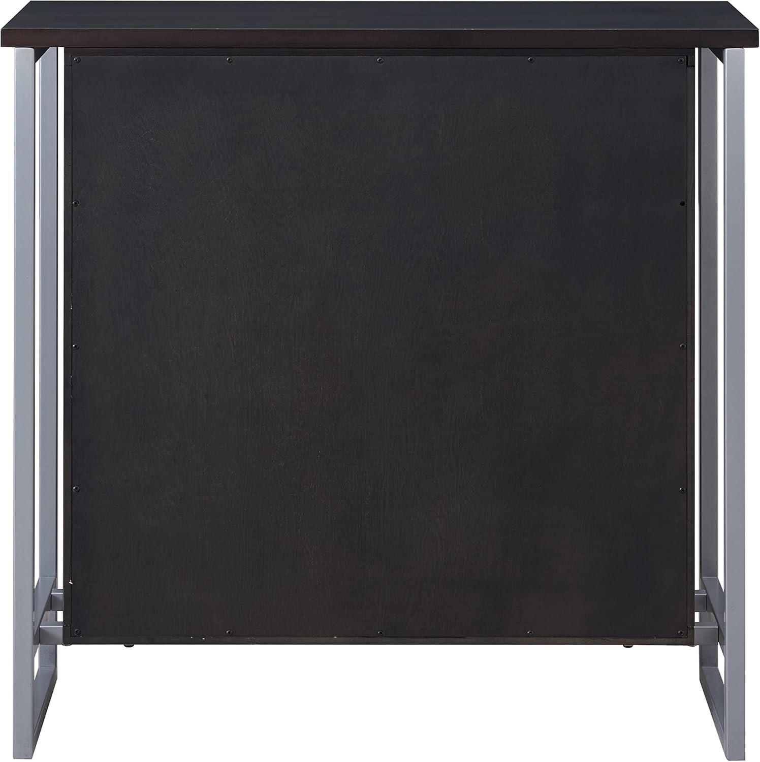 imageLeick Home Mission Hall Console Table Solid Wood 2Door Storage with 1 Interior Shelf Slim Profile Easy Assembly Russet Brown 30 in L x 11 in D x 30 in H Small Entryway Cabinet 10001RSBlack
