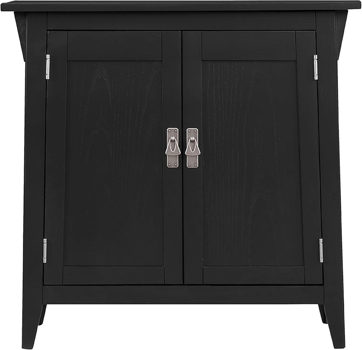 imageLeick Home Mission Hall Console Table Solid Wood 2Door Storage with 1 Interior Shelf Slim Profile Easy Assembly Russet Brown 30 in L x 11 in D x 30 in H Small Entryway Cabinet 10001RSSlate