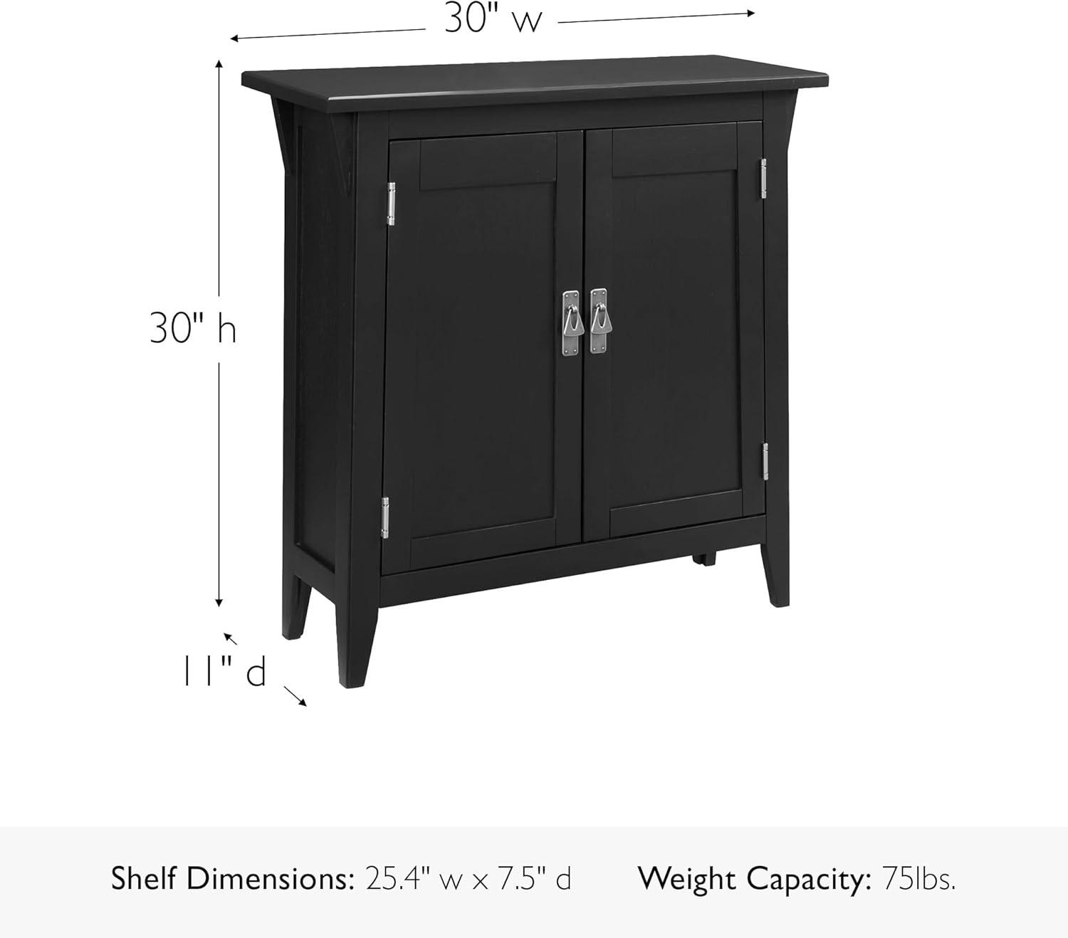 imageLeick Home Mission Hall Console Table Solid Wood 2Door Storage with 1 Interior Shelf Slim Profile Easy Assembly Russet Brown 30 in L x 11 in D x 30 in H Small Entryway Cabinet 10001RSSlate