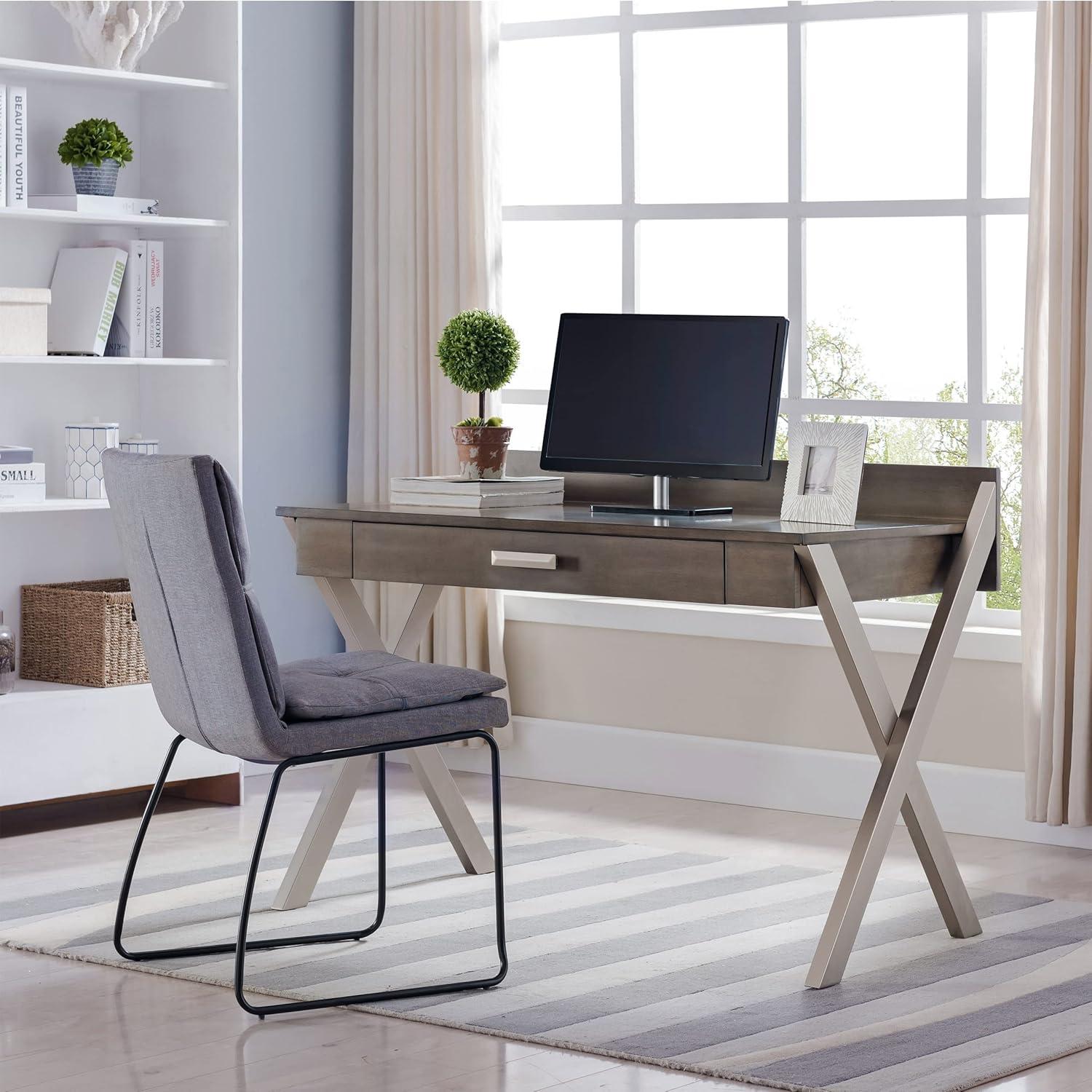 imageXLeg Laptop Computer Desk in Smoke Gray Finish