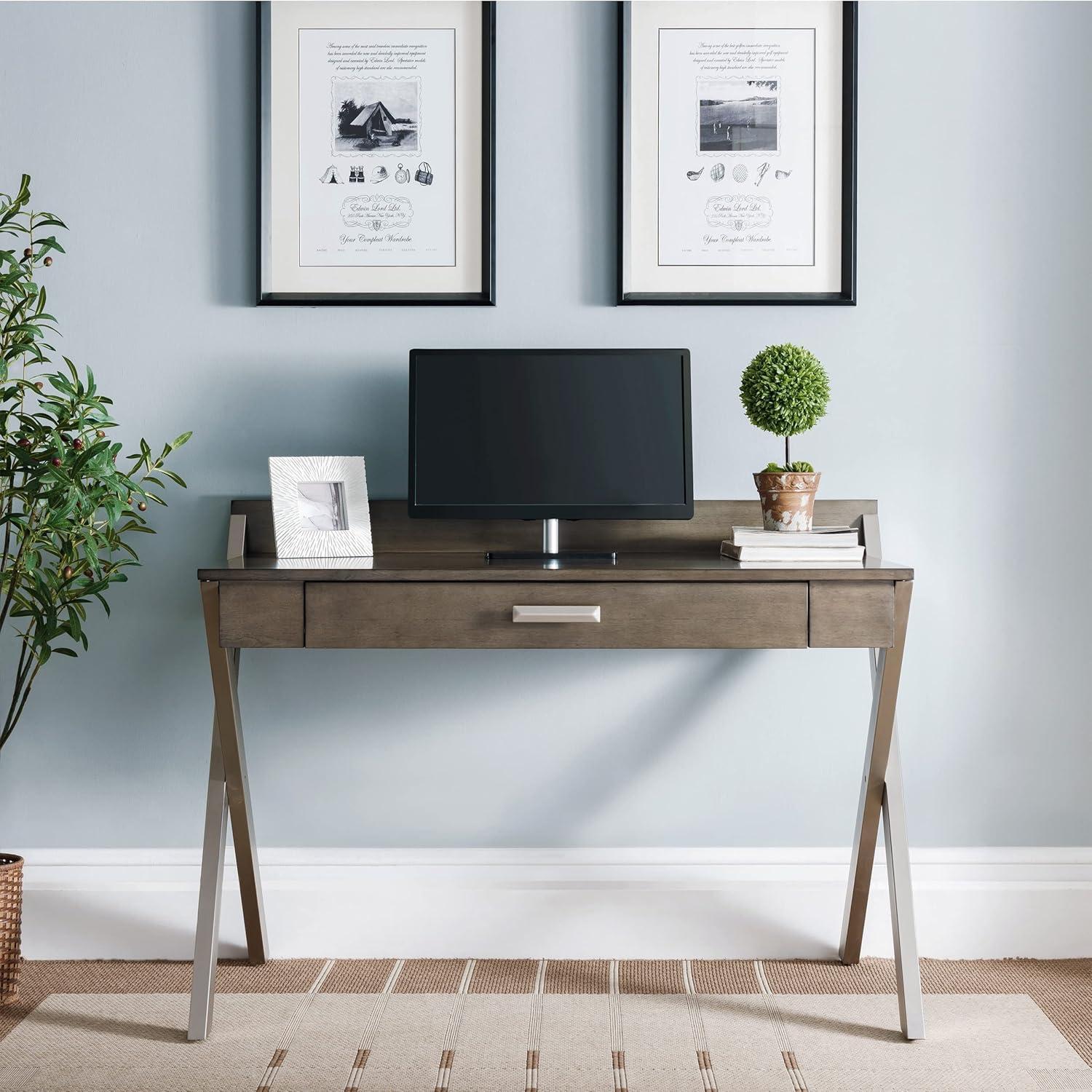 imageXLeg Laptop Computer Desk in Smoke Gray Finish