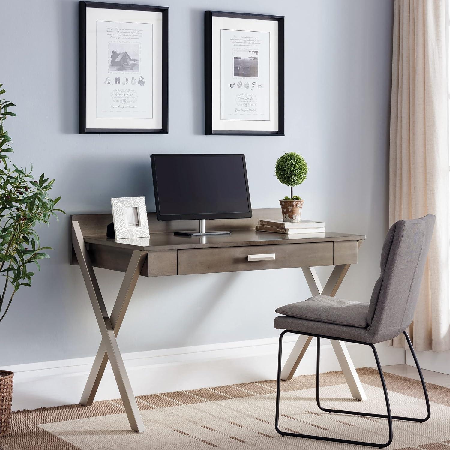 imageXLeg Laptop Computer Desk in Smoke Gray Finish