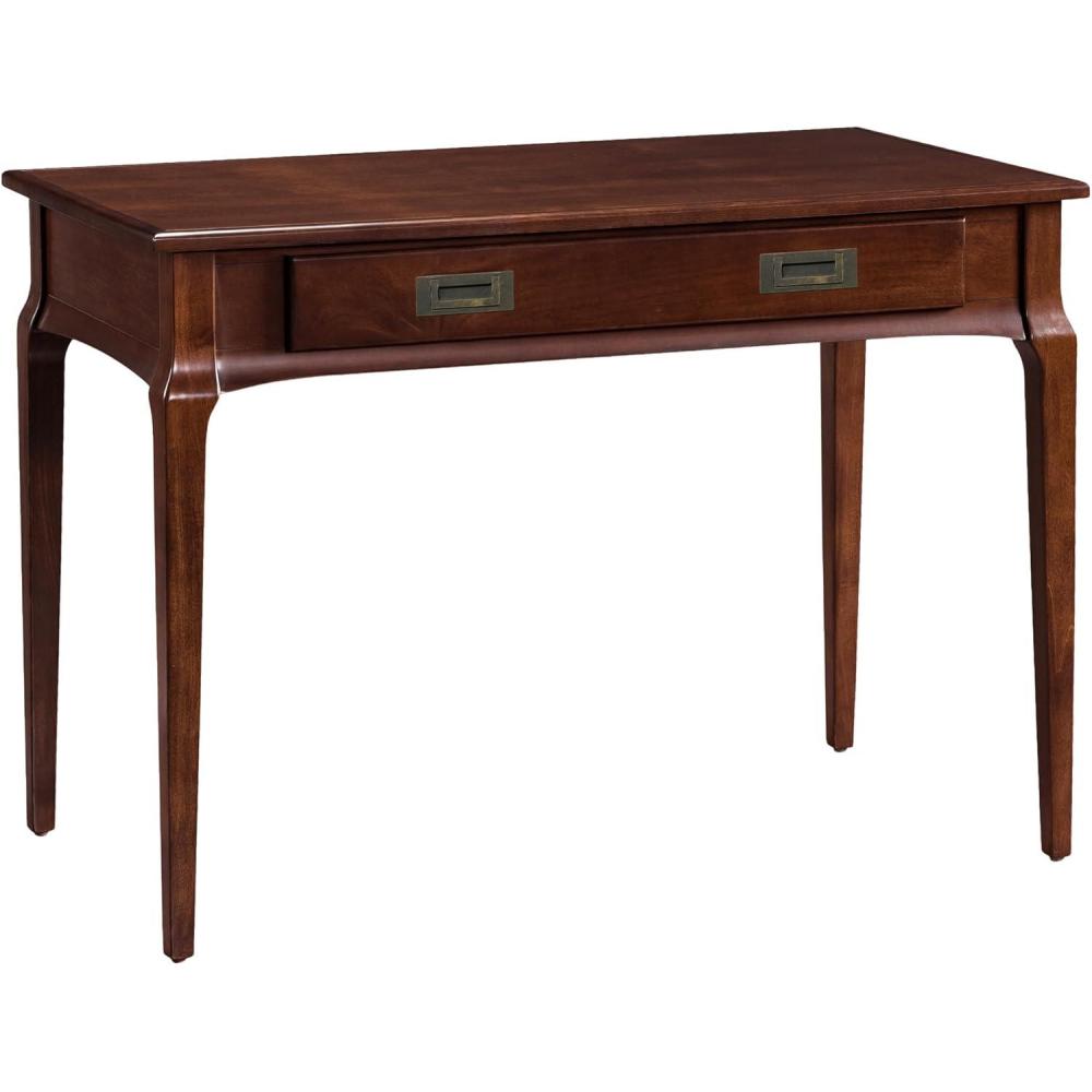 imageLeick Home 82400 Mission Writing Computer Desk with Drop Front Keyboard Drawer for Home Office Solid Wood Mission OakHeartwood Cherry