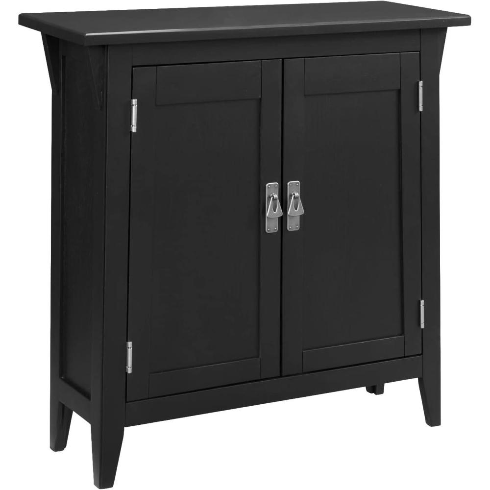 imageLeick Home Mission Hall Console Table Solid Wood 2Door Storage with 1 Interior Shelf Slim Profile Easy Assembly Russet Brown 30 in L x 11 in D x 30 in H Small Entryway Cabinet 10001RSSlate
