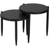 imageHaven Ridge Solid Wood Oval Side Table with Drawer and Shelf Medium Oak Brown Perfect for Living Rooms Bedrooms and Small Spaces  Leick Home 9042MEDUrbane Bronze
