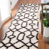 imageLeick Home 594465 Rixelle Soft Shag Geo Modern Rug IvoryCharcoal Living Room Bedroom Area Rug Rectangle 39 x 5922 x 77 Rectangular