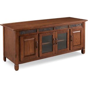 Leick Home 84360 Ender Mixed Metal and Wood TV Stand for 65″ TV’s, Smoke and Gunmetal Gray(Distressed Rustic Autumn)