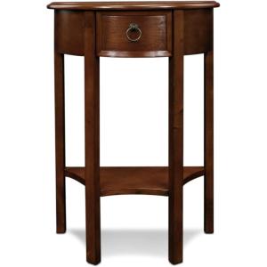 Leick Home Boa Console Table, Solid Wood, Bottom Display Shelf, Narrow Depth, Easy-Assembly, For Living Room/Hallway, Chocolate Cherry, 38.0 in. W x 14.0 in. D x 30.0 in. H, 10332(Pecan)