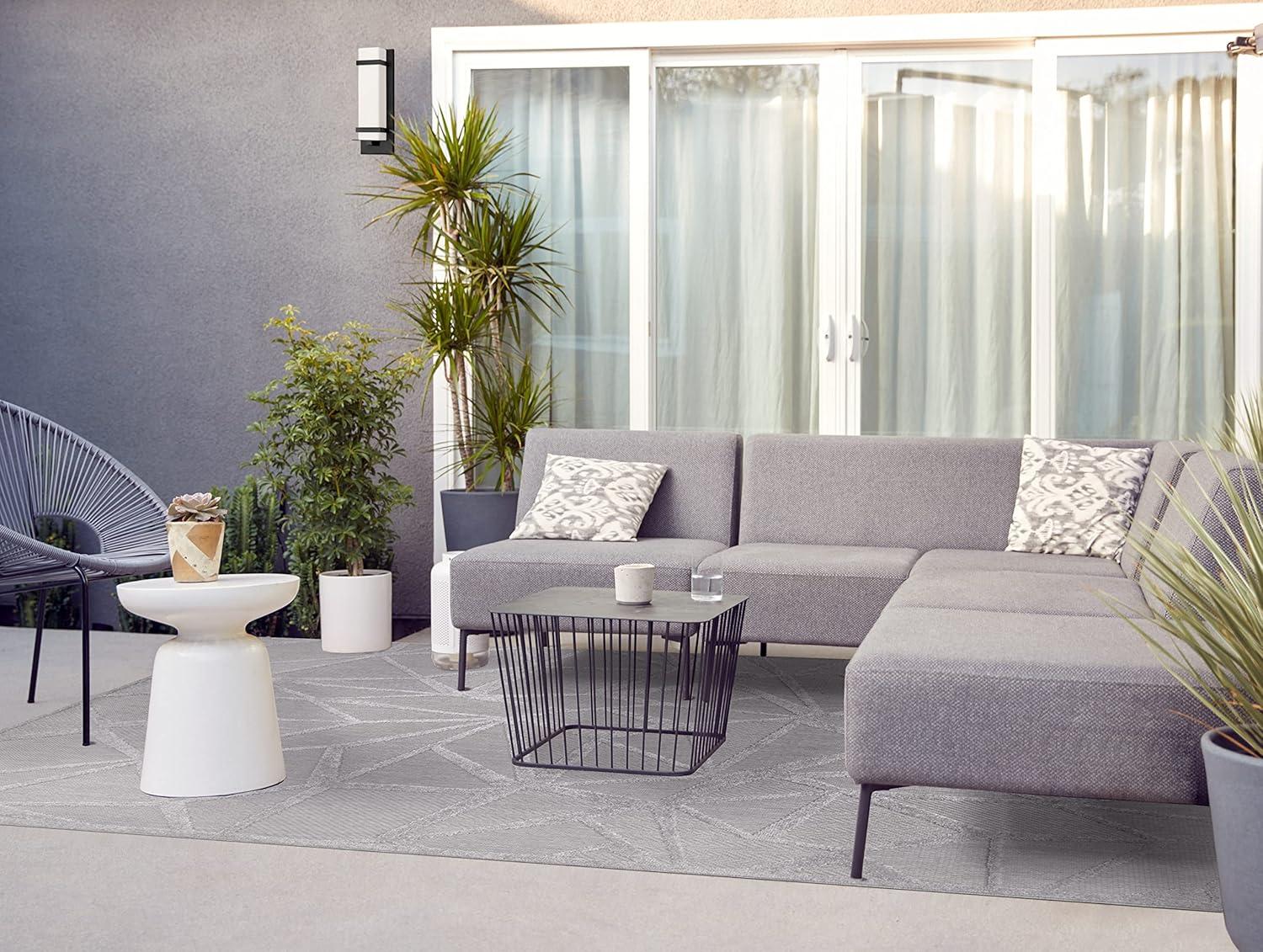 imageDesign House Leick Home 595751 Vennor Geometric Indoor Outdoor Area Rug Rectangle 710x10