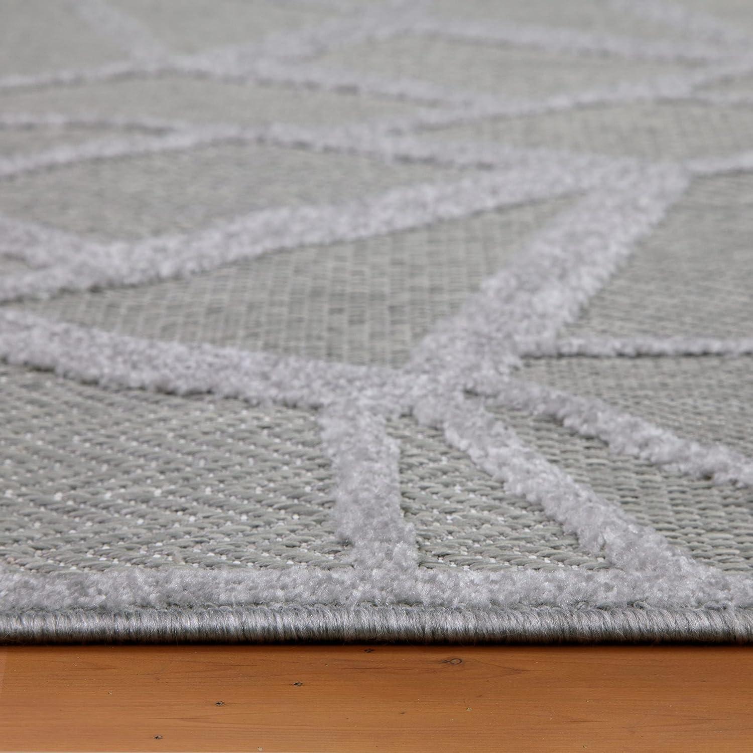 imageDesign House Leick Home 595751 Vennor Geometric Indoor Outdoor Area Rug Rectangle 710x10