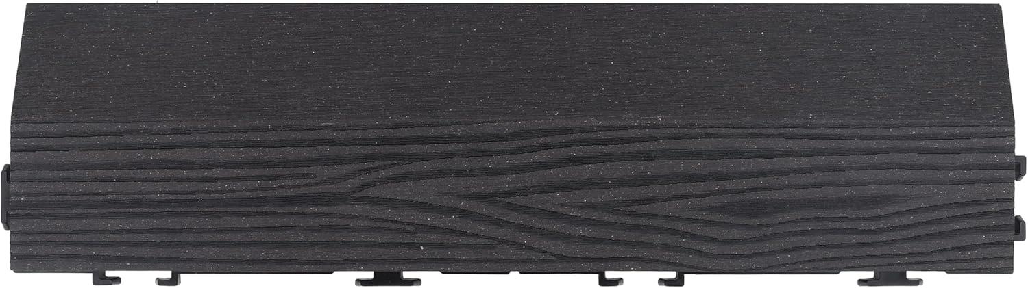 imageDesign House Square Deck Tiles Interlocking Wood Composite Decking 1000lb Weight Capacity Waterproof and UV Protected Russet Canyon Brown Covers 6 Square Feet 12Inch by 12Inch 6PackModern Ebony