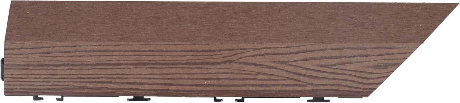 imageDesign House Square Deck Tiles Interlocking Wood Composite Decking 1000lb Weight Capacity Waterproof and UV Protected Russet Canyon Brown Covers 6 Square Feet 12Inch by 12Inch 6PackRusset Canyon