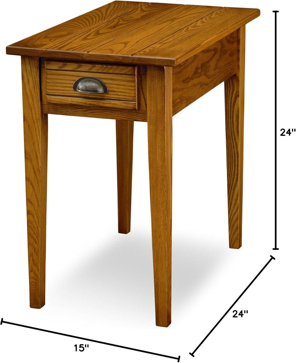 imageLeick Bin Pull Chair Side End TableCandle Glow