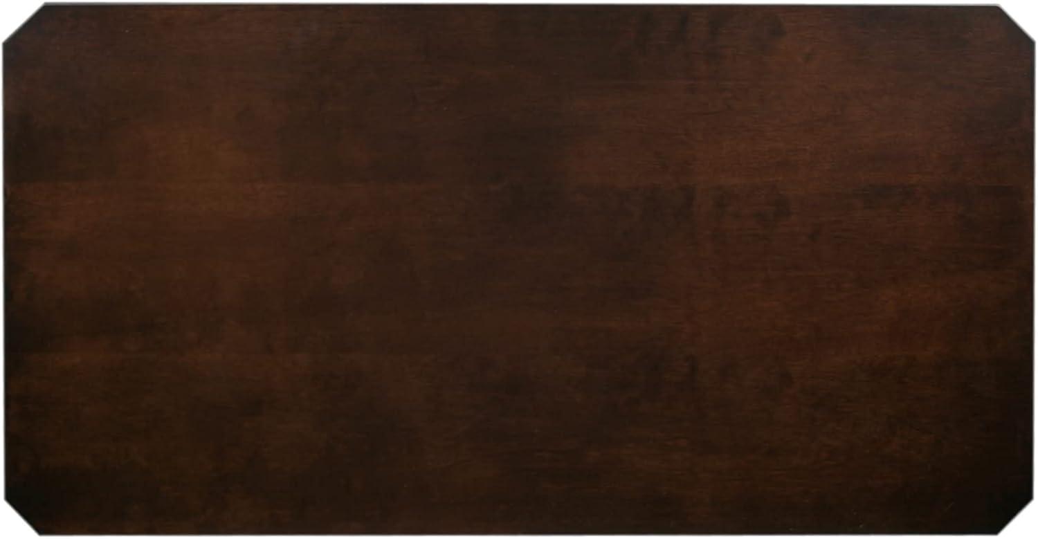 imageLeick Home 10303 Boa CondoApartment Coffee Table with Shelf Chocolate Oak