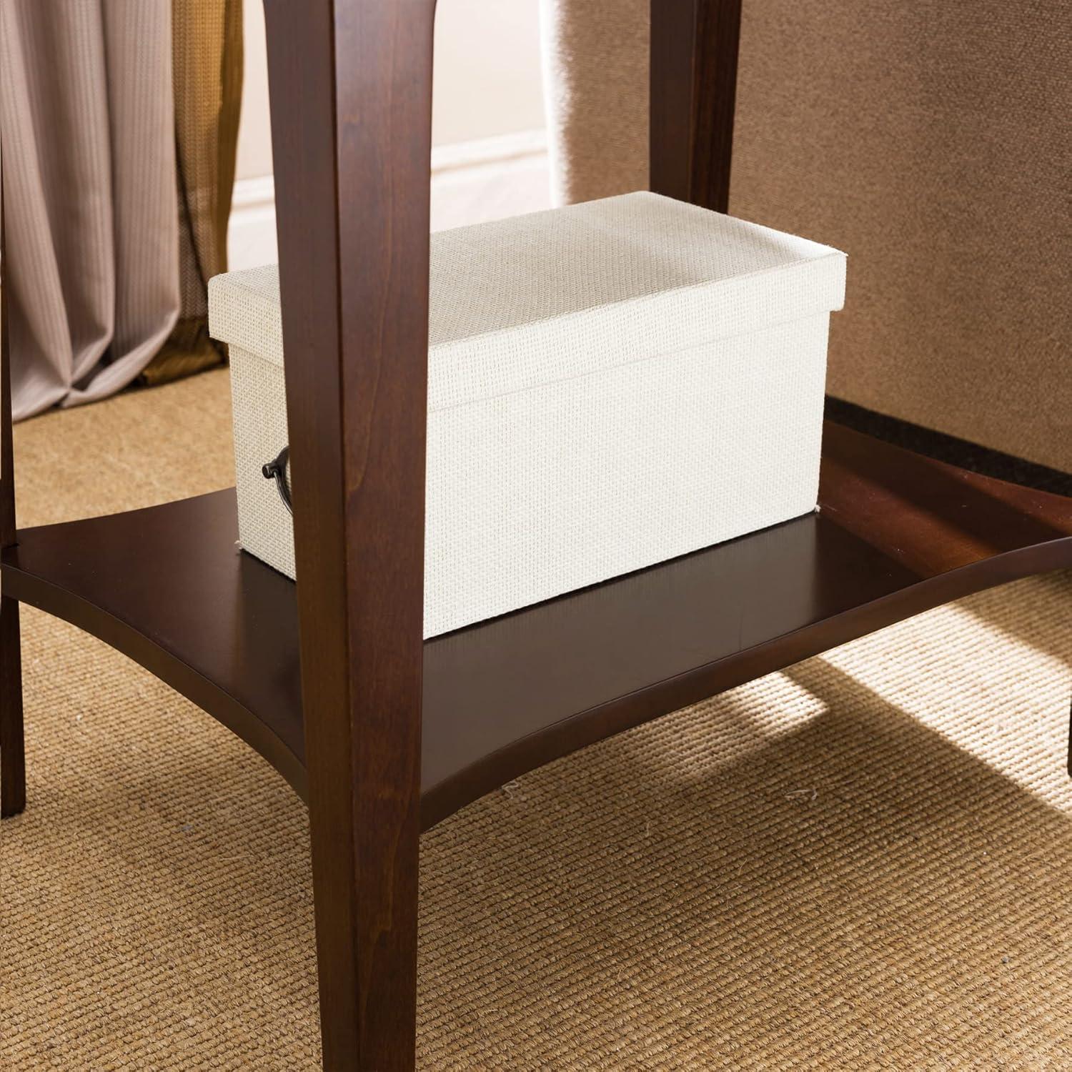 imageLeick Home 22022 Stratus One Drawer Nightstand with Shelf Heartwood Cherry