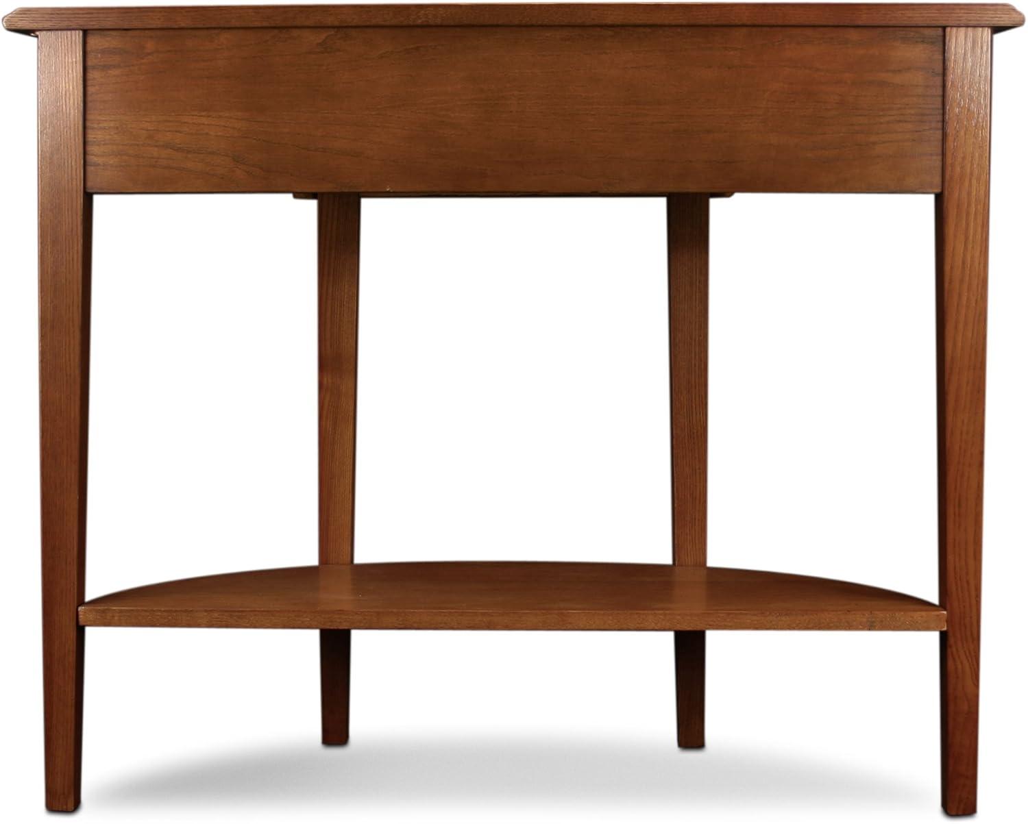 imageLeick Home 24032 Beckett One Drawer Hall Stand with Shelf for Living Room Hallway Entryway AnthracitePewterMedium Oak