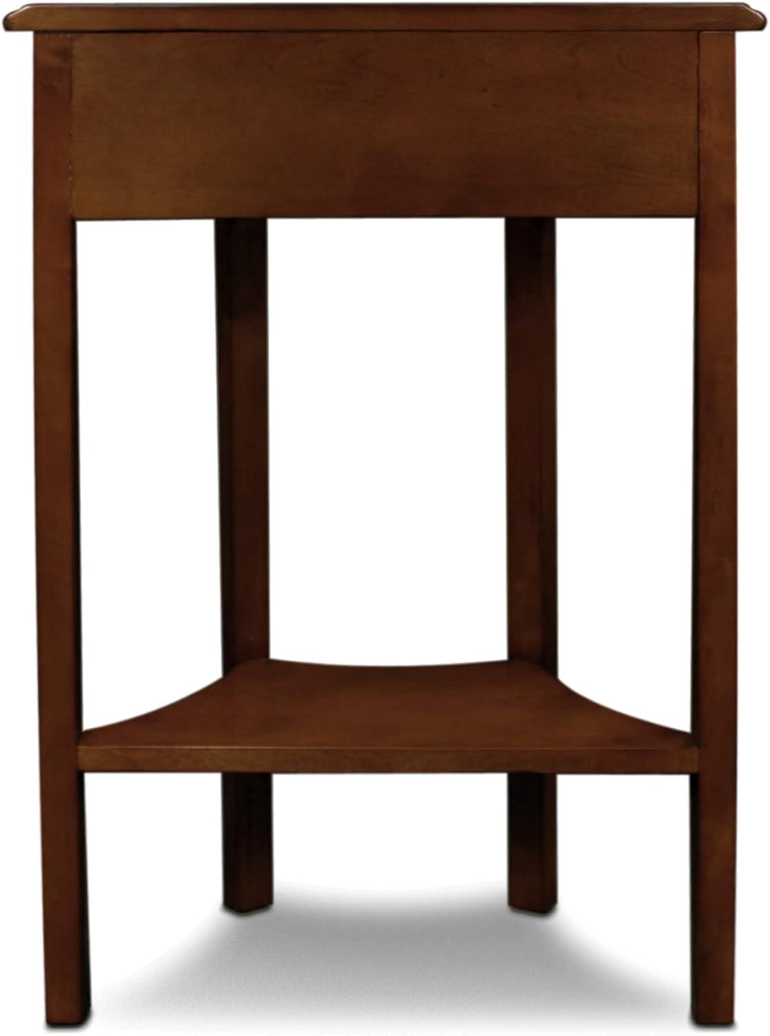 imageLeick Home 24032 Beckett One Drawer Hall Stand with Shelf for Living Room Hallway Entryway AnthracitePewterPecan
