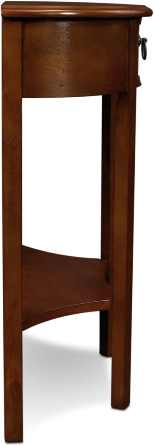 imageLeick Home 24032 Beckett One Drawer Hall Stand with Shelf for Living Room Hallway Entryway AnthracitePewterPecan
