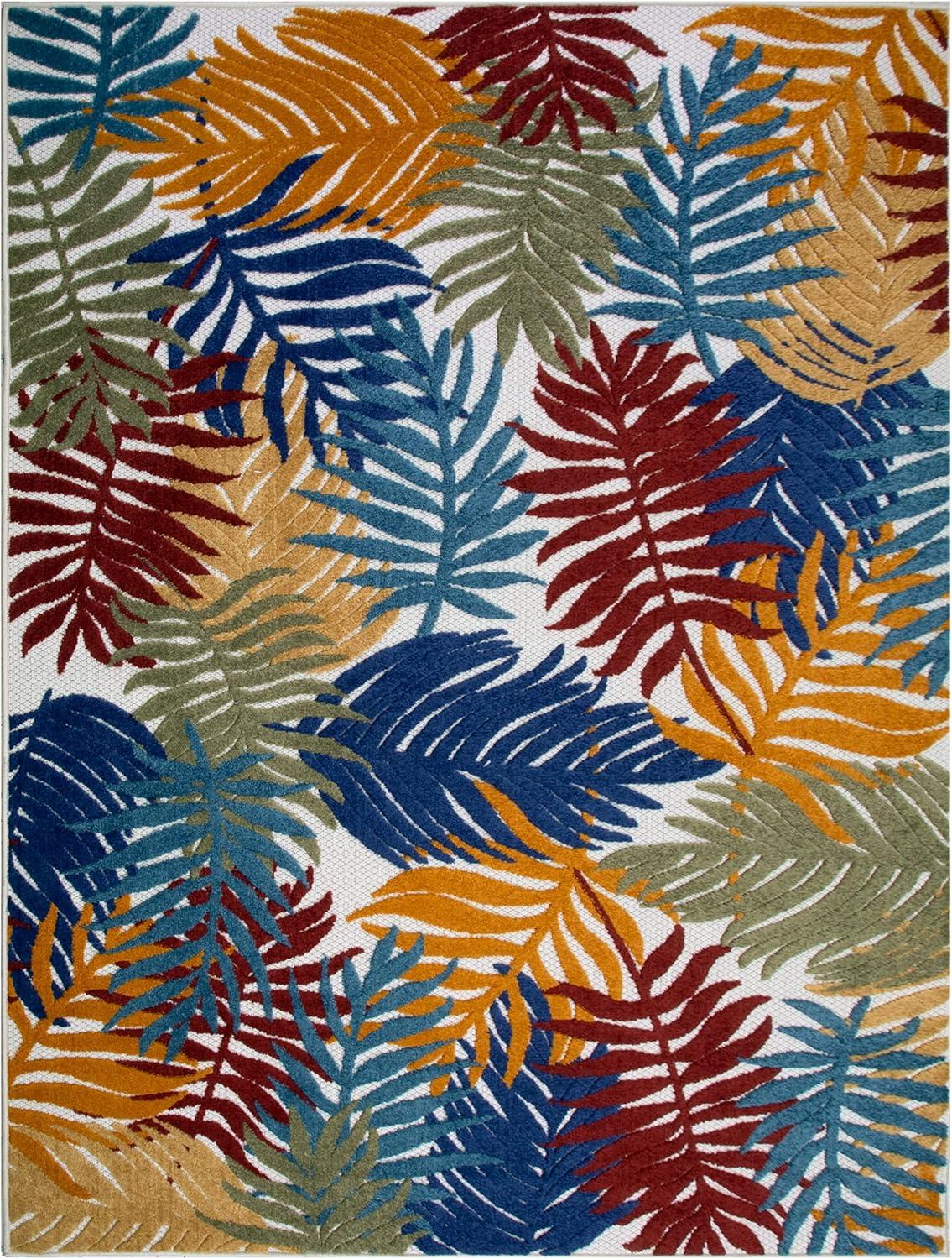 imageLeick Home 595181 Talipot Palm Indoor Outdoor Area Rug Rectangle 4x6
