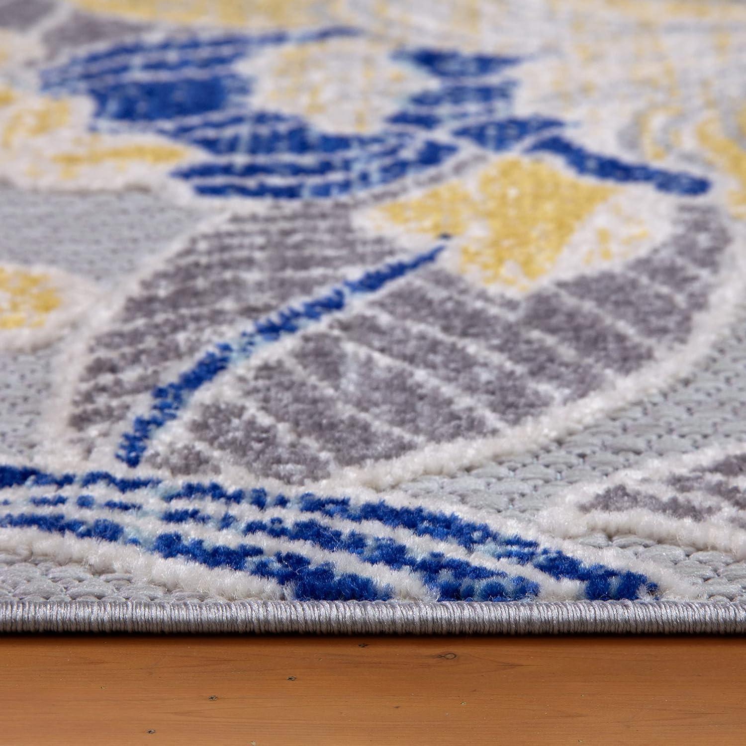 imageLeick Home 595264 Song Floral Indoor Outdoor Area Rug Rectangle 53x7