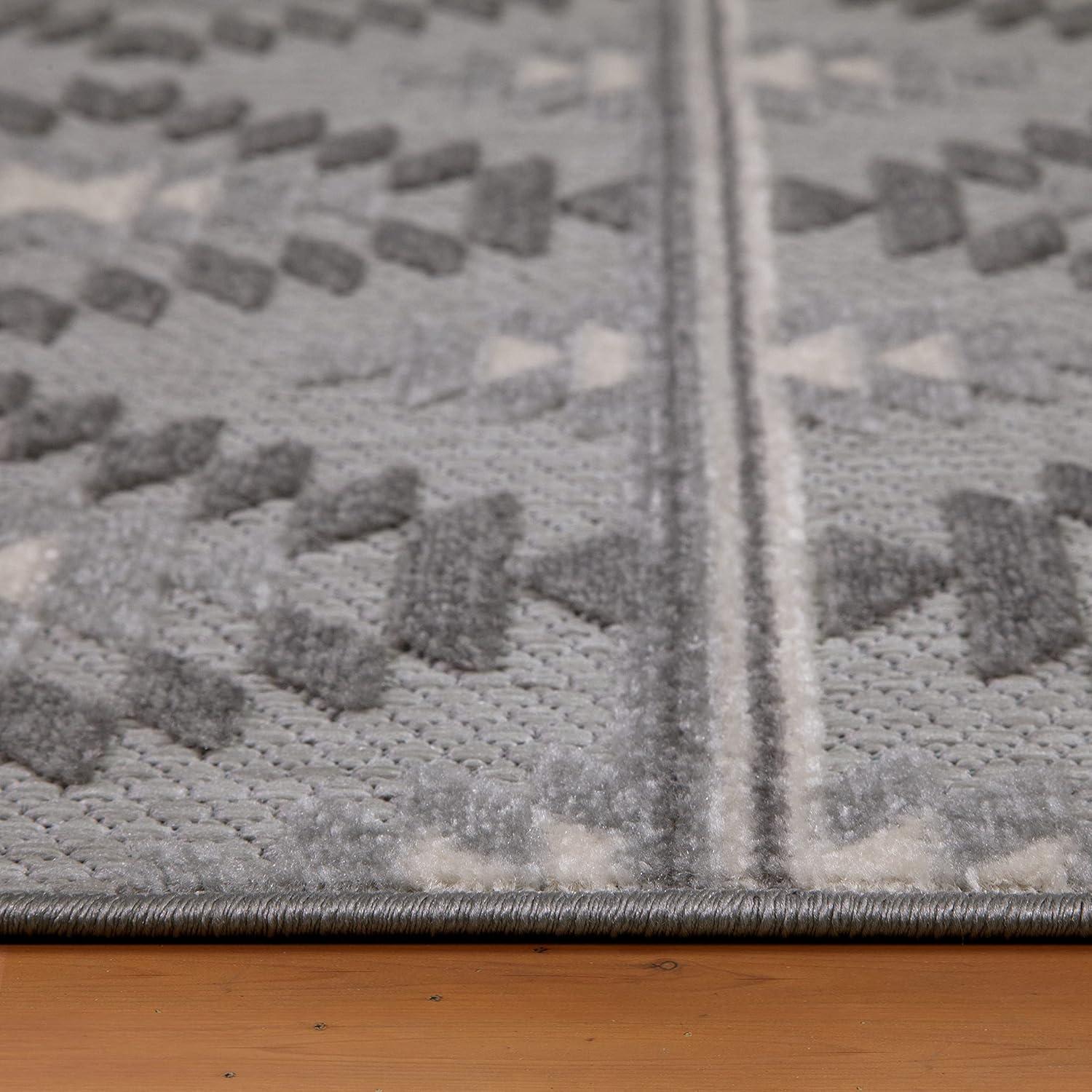imageLeick Home 595462 Cirrido Southwestern Indoor Outdoor Area Rug Rectangle 4x6