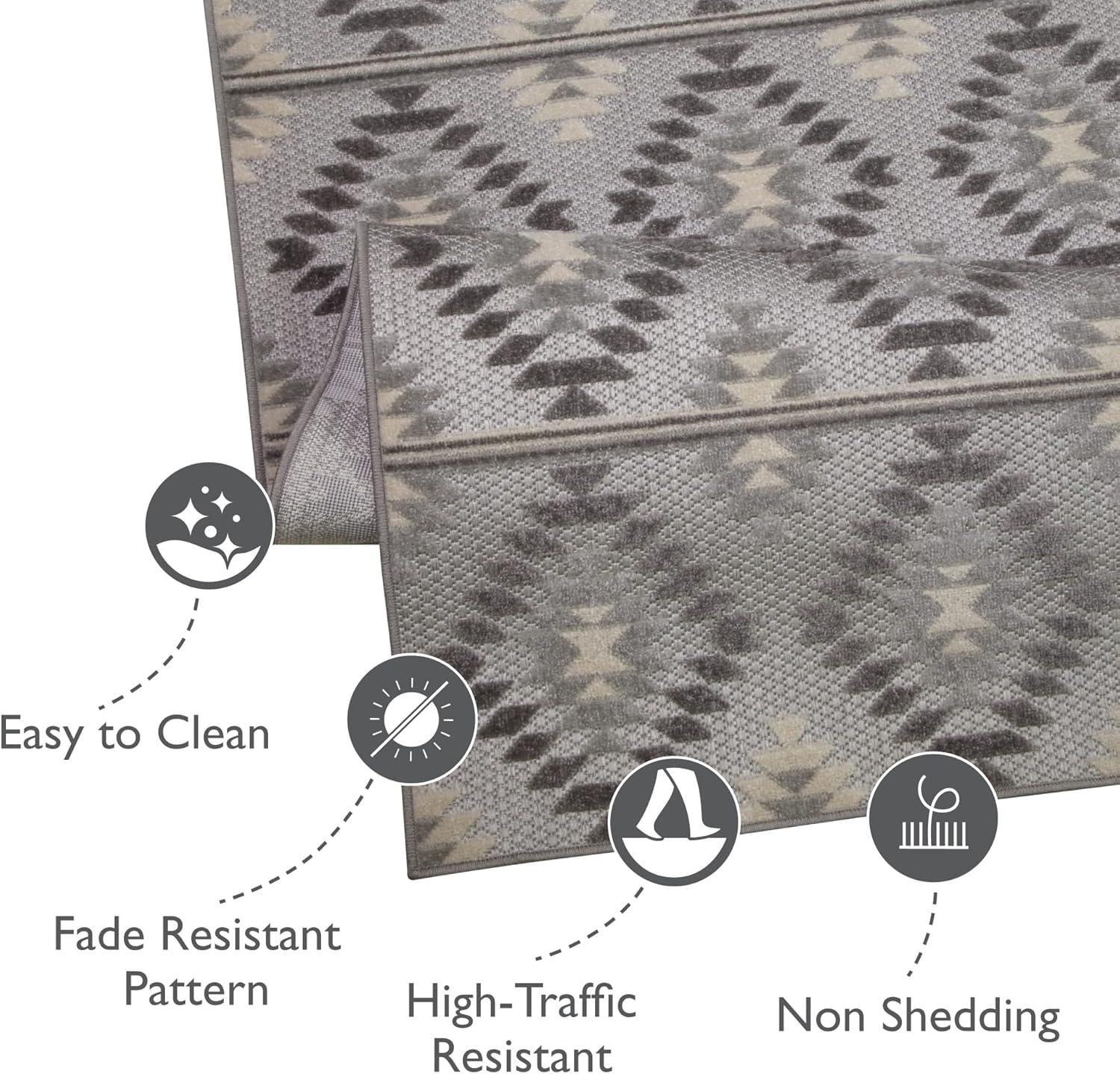imageLeick Home 595462 Cirrido Southwestern Indoor Outdoor Area Rug Rectangle 4x6