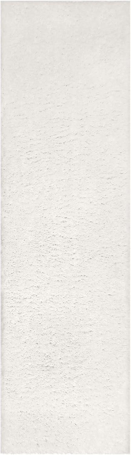 imageLeick Home 596015 Dagen Soft Shag Modern Rug Solid Beige Living Room Bedroom Area Rug Rectangle 67 x 96Cream