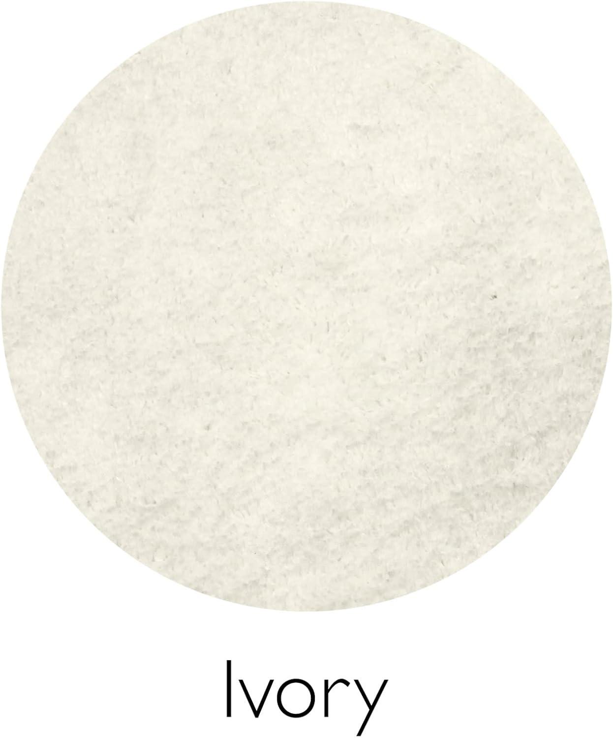 imageLeick Home 596015 Dagen Soft Shag Modern Rug Solid Beige Living Room Bedroom Area Rug Rectangle 67 x 96Cream